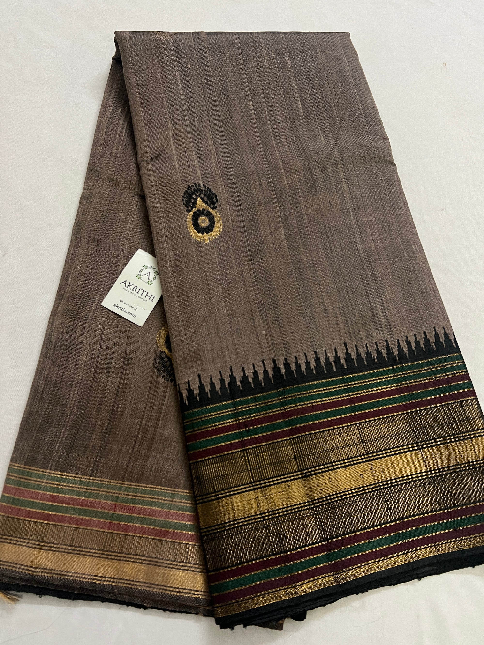 Dupion silk saree
