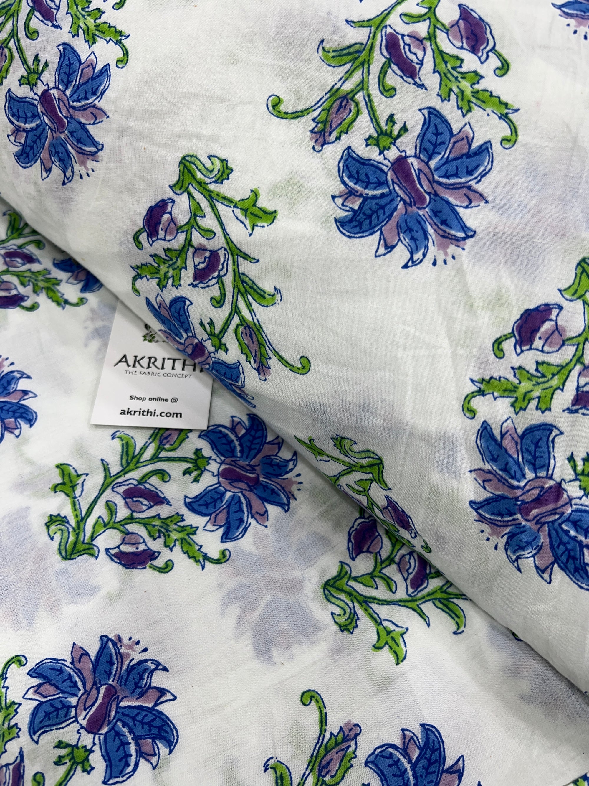 Printed pure cotton fabric