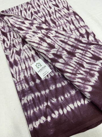 Hand dyed Shibori pure cotton fabric