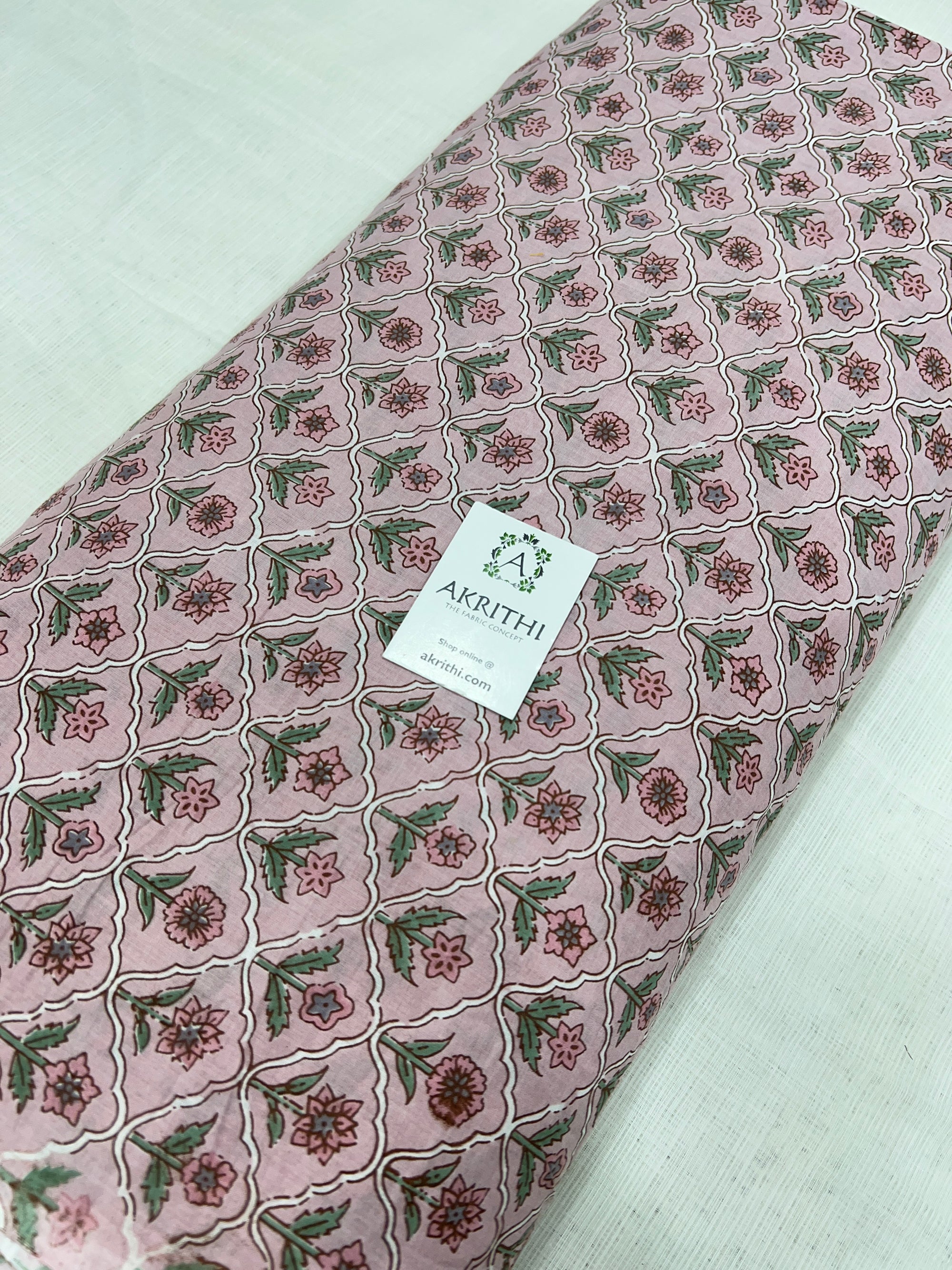 Printed pure cotton fabric