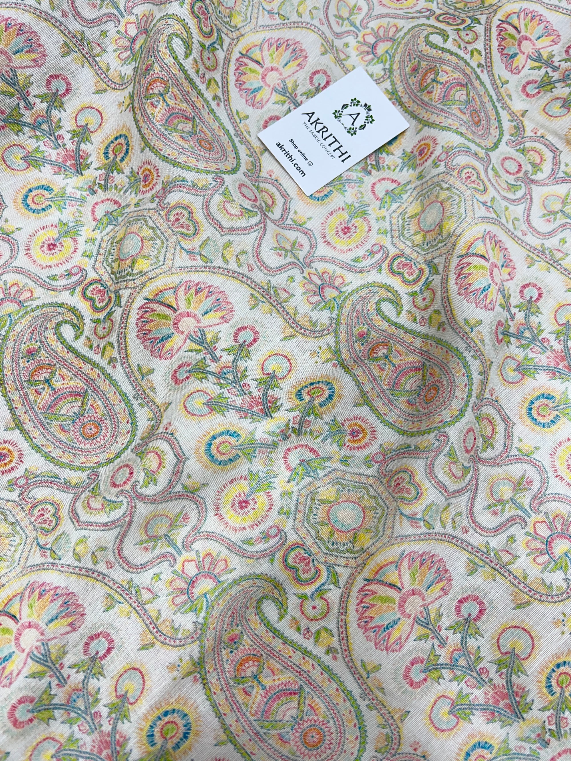 Digital Printed pure linen fabric