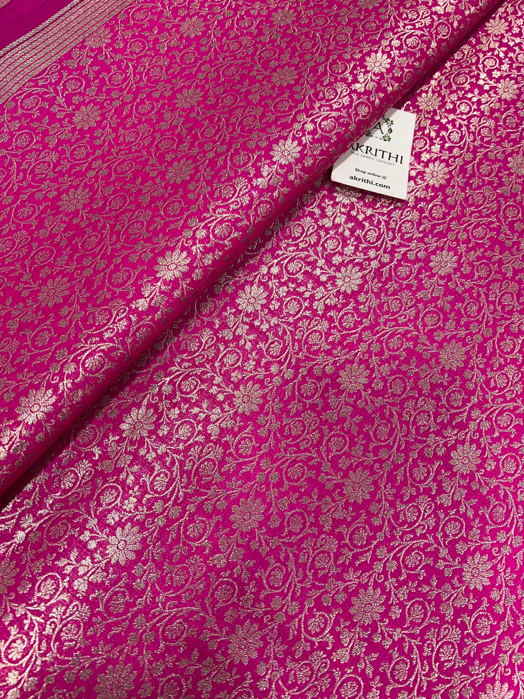 Pure Banarasi brocade fabric