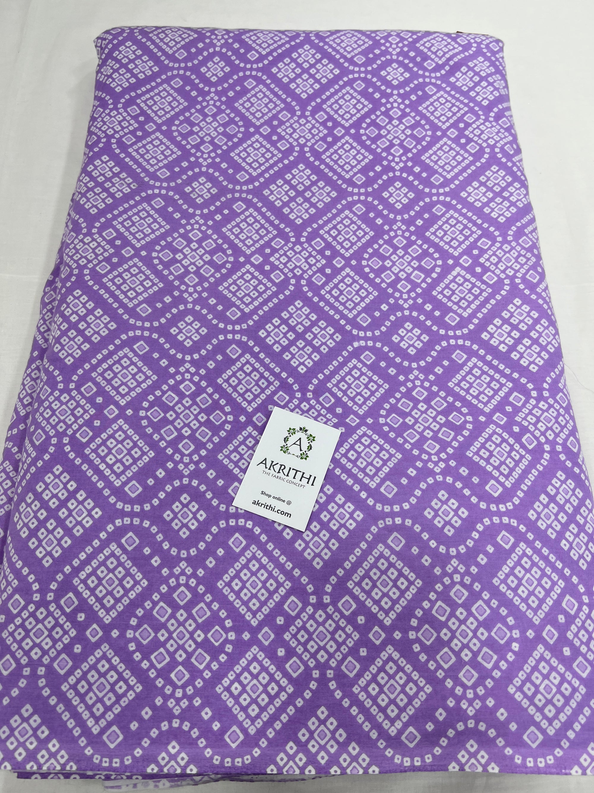 Printed pure cotton fabric