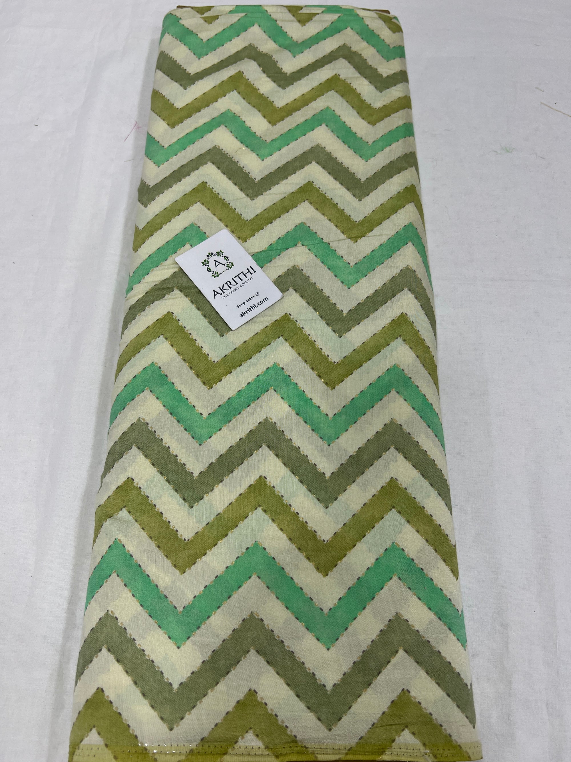 Printed viscose silk fabric