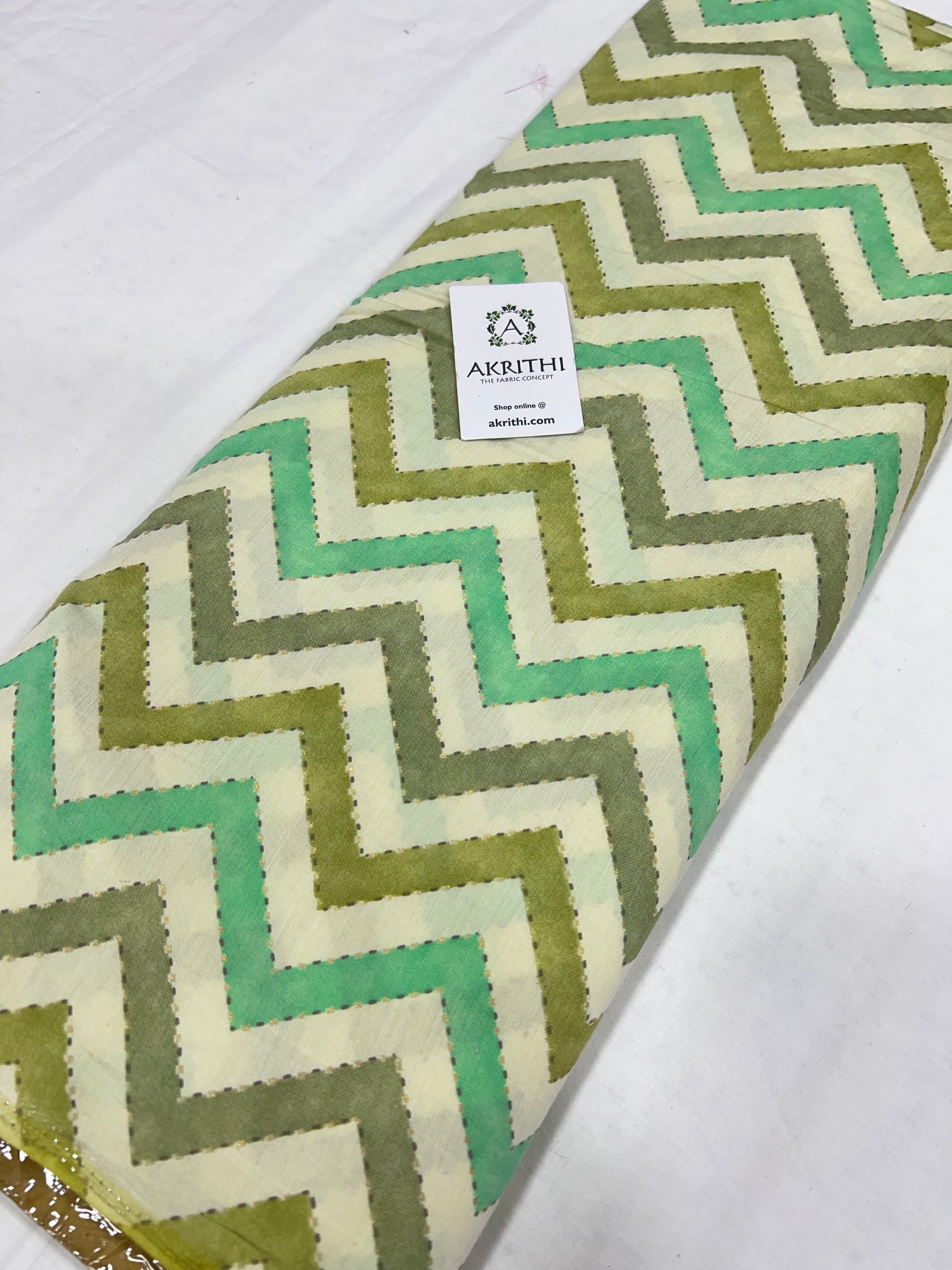 Printed viscose silk fabric