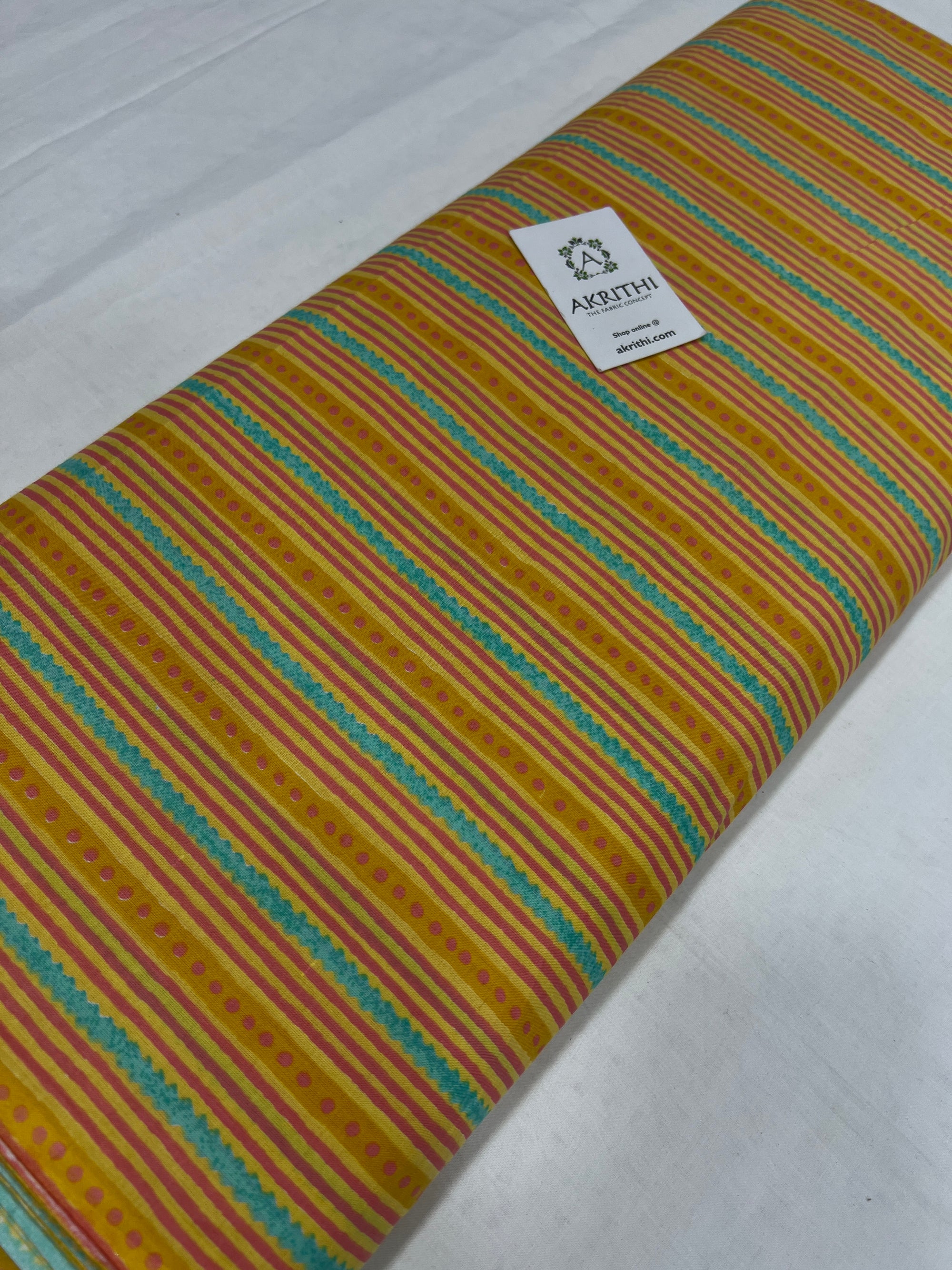 Printed pure cotton fabric
