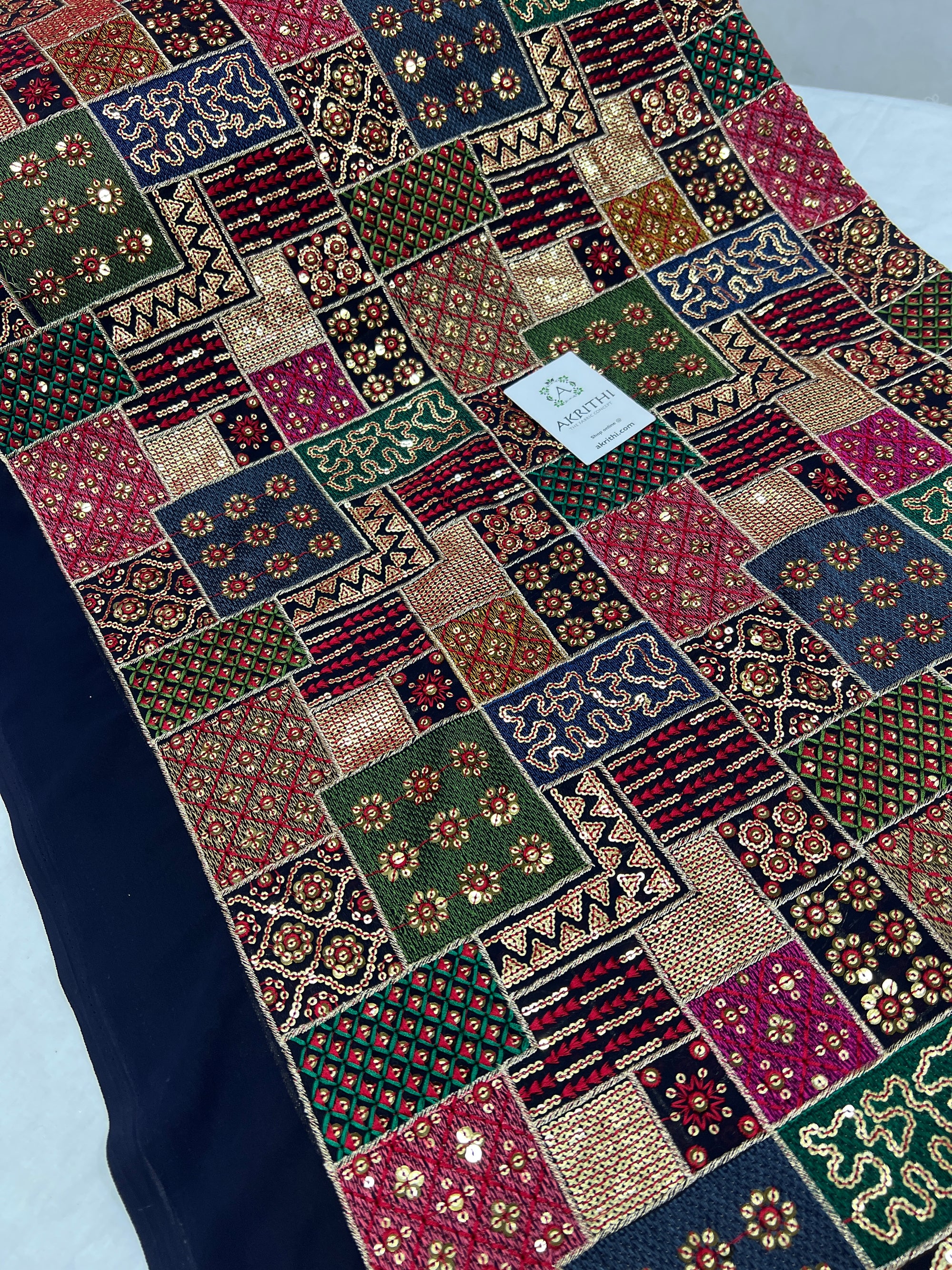 Embroidered Georgette fabric