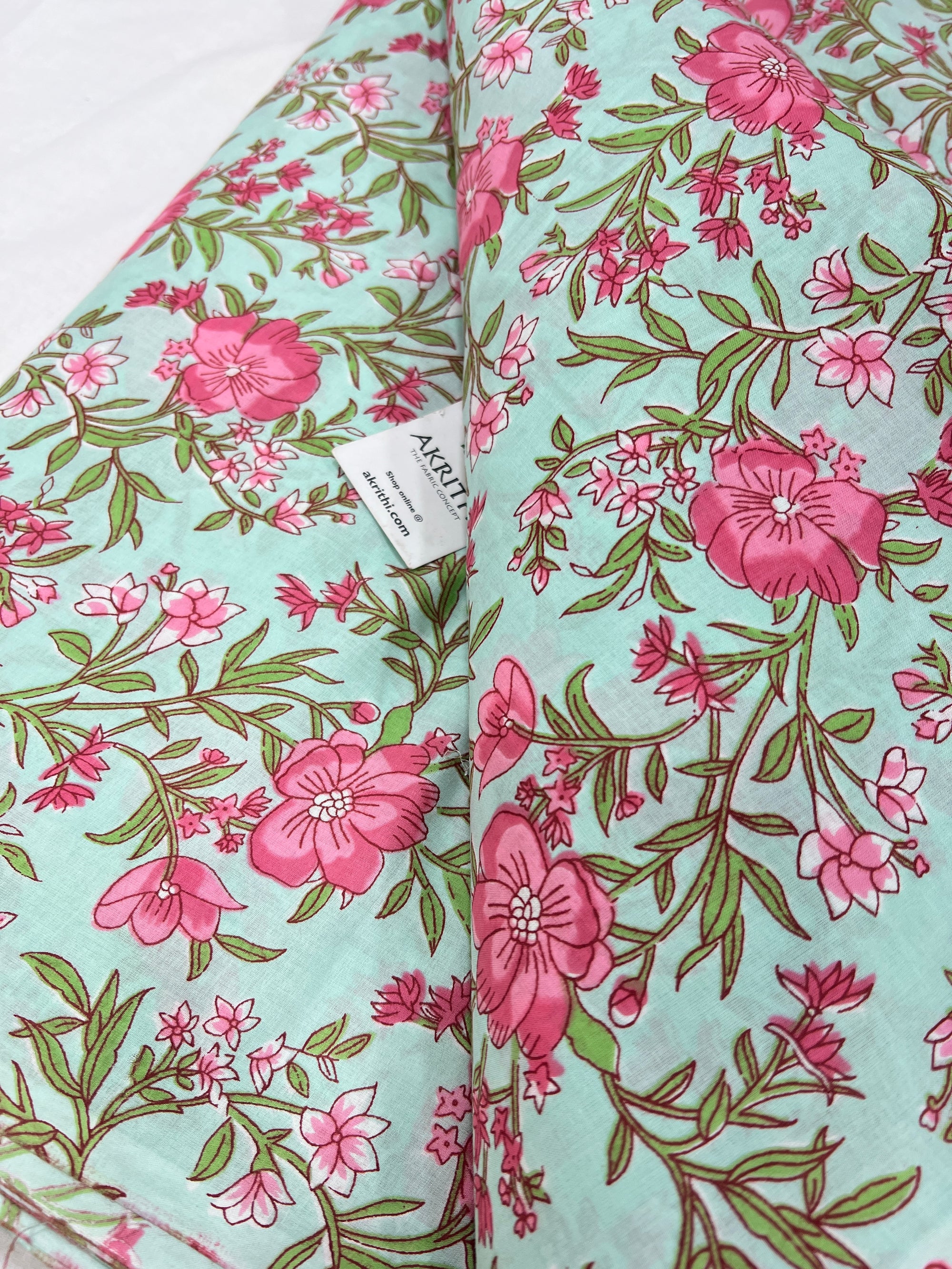 Printed pure cotton fabric