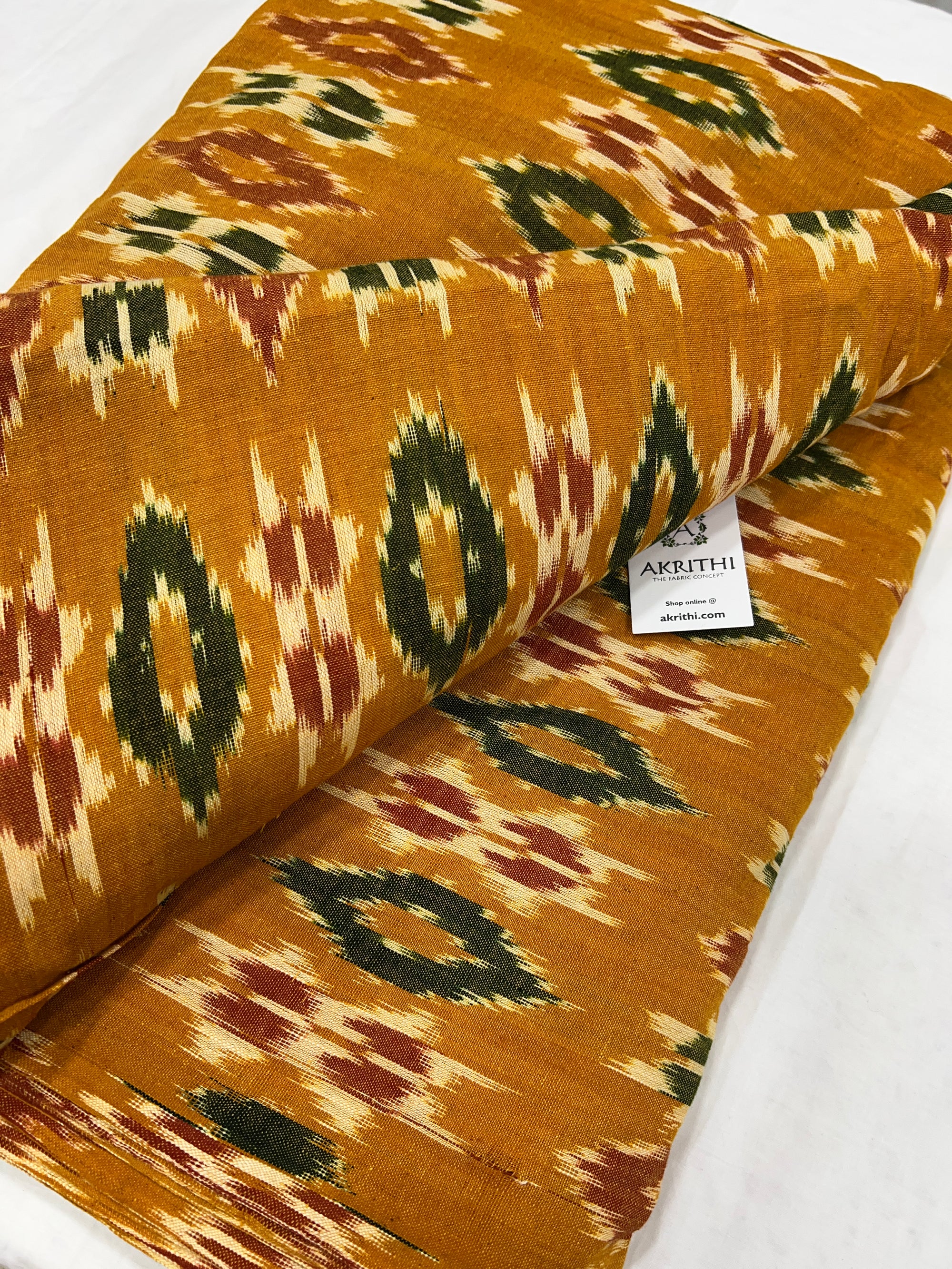 Handloom Ikat pure cotton fabric