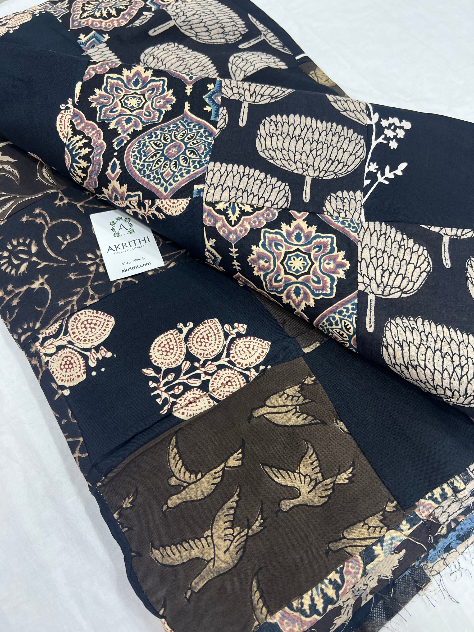 Patch work pure cotton fabric