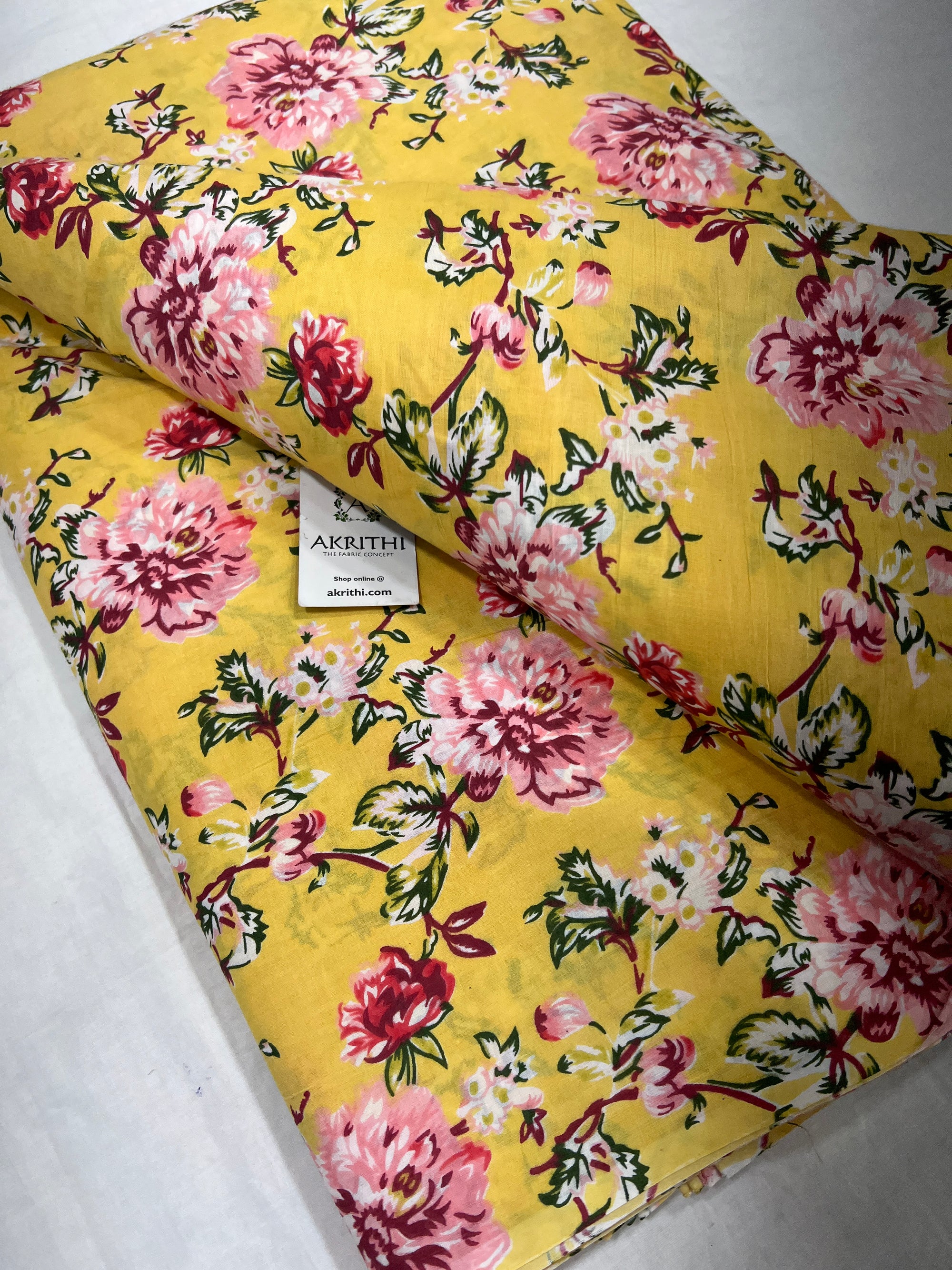 Printed pure cotton fabric