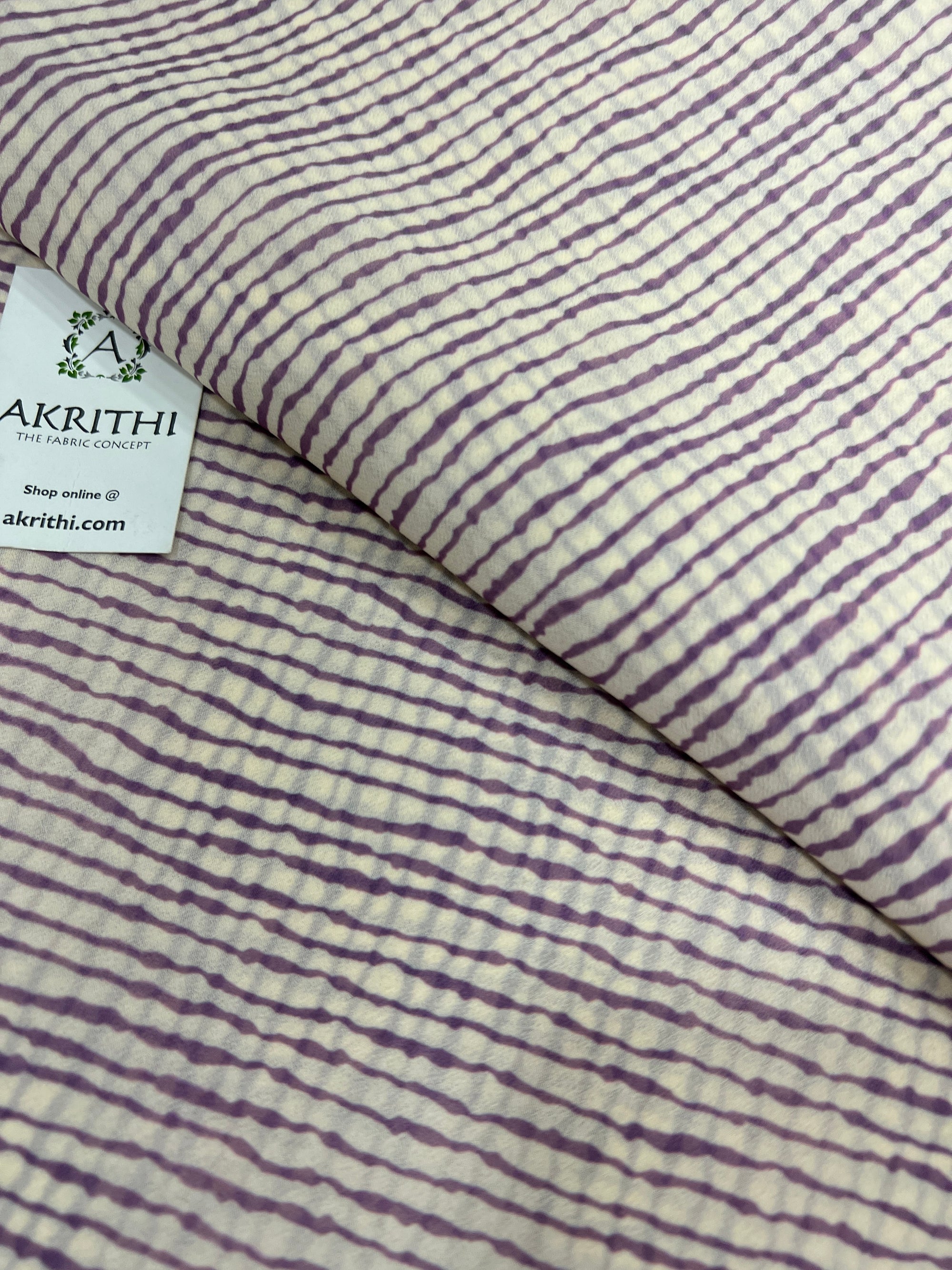 Digital printed georgette fabric