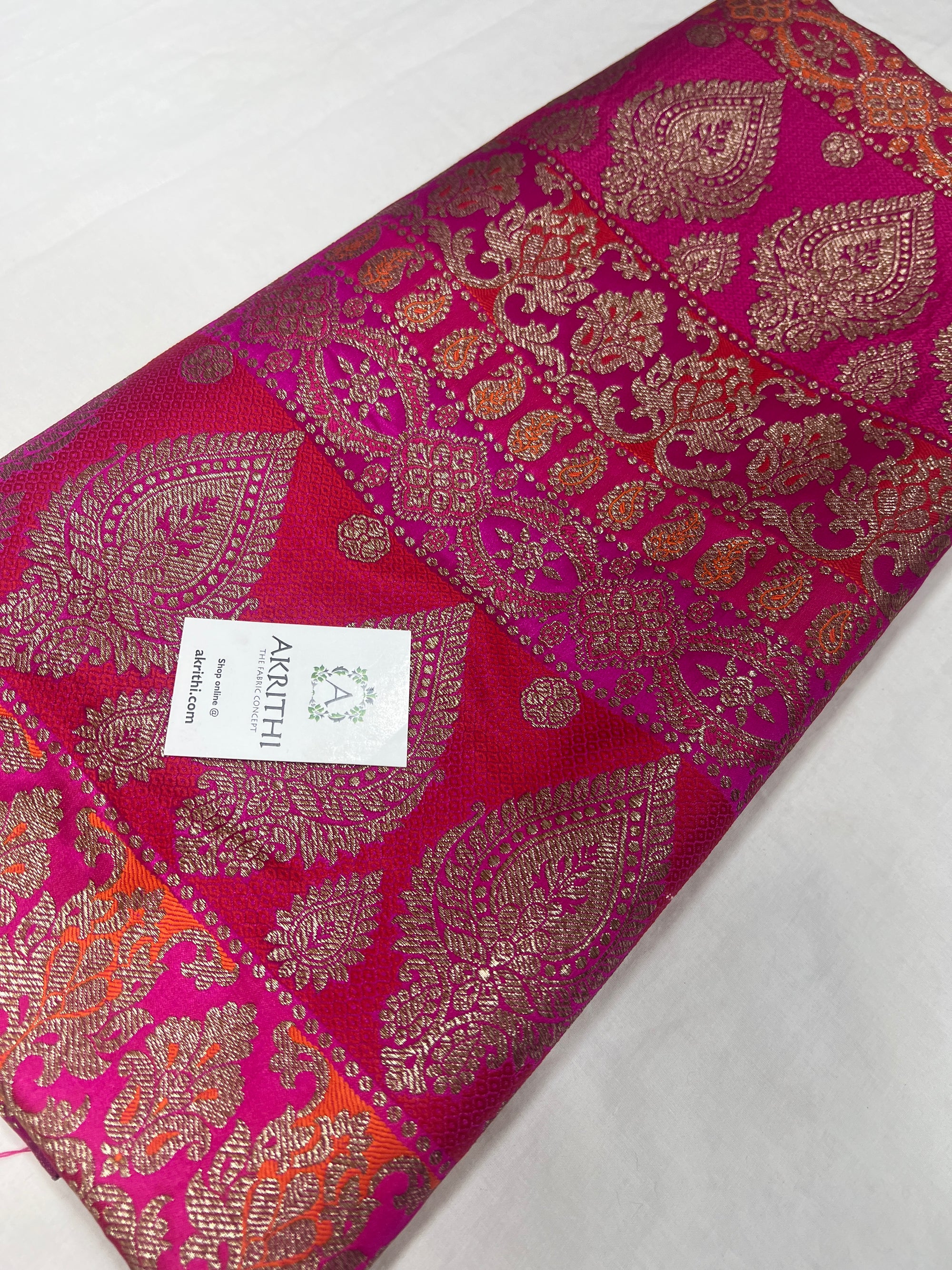 Pure Banarasi brocade fabric