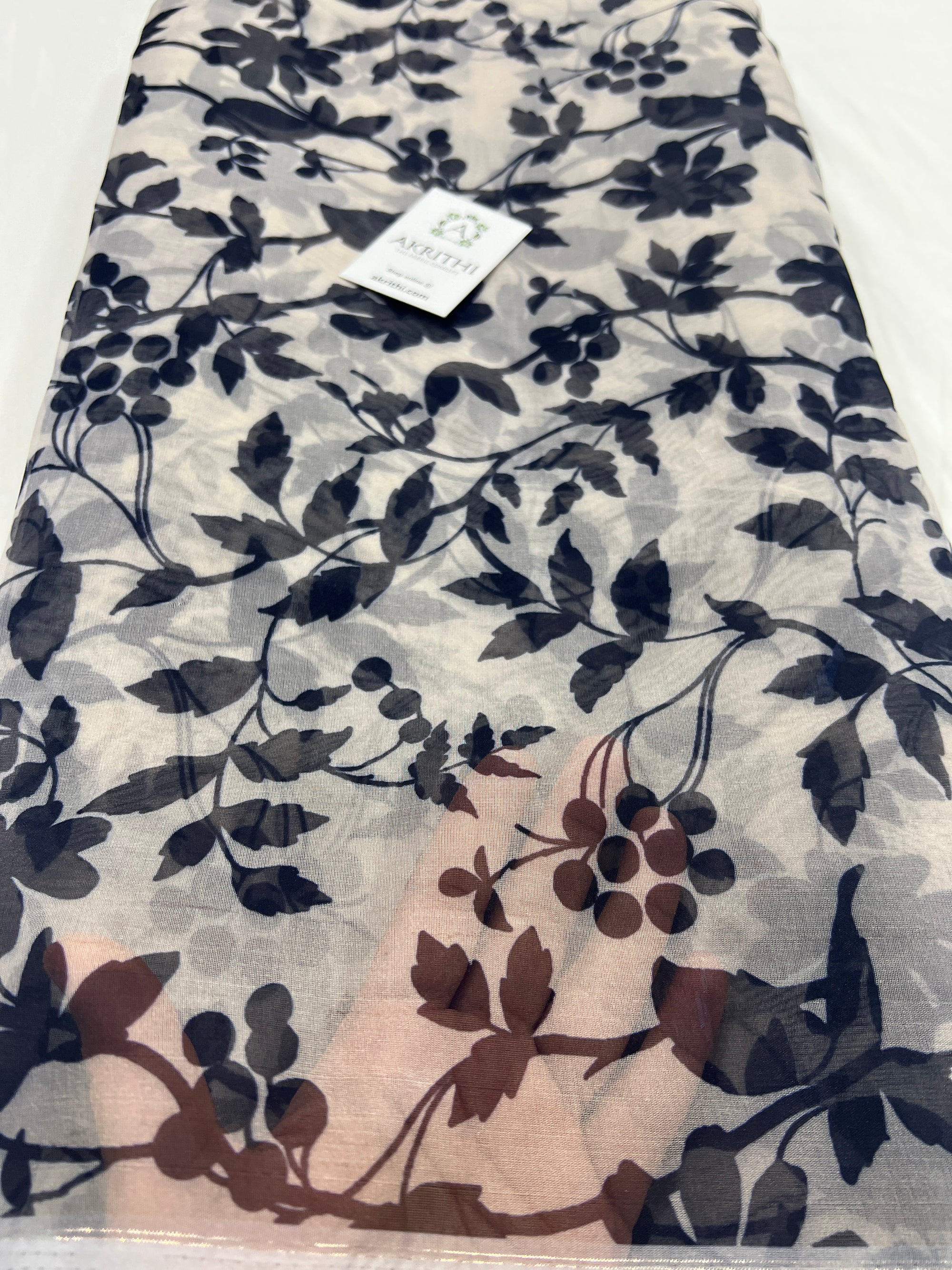 Printed organza fabric