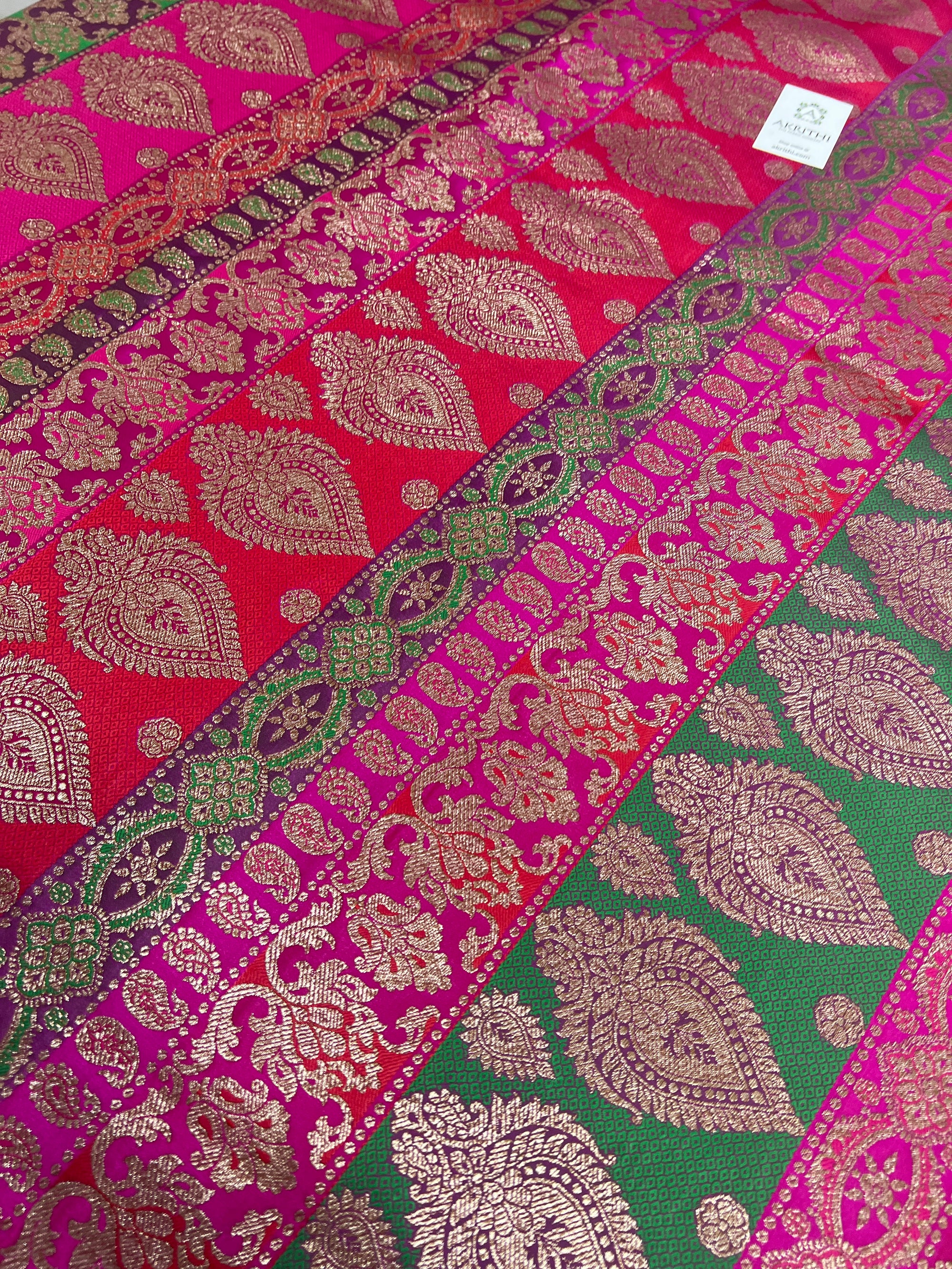 Pure Banarasi brocade fabric