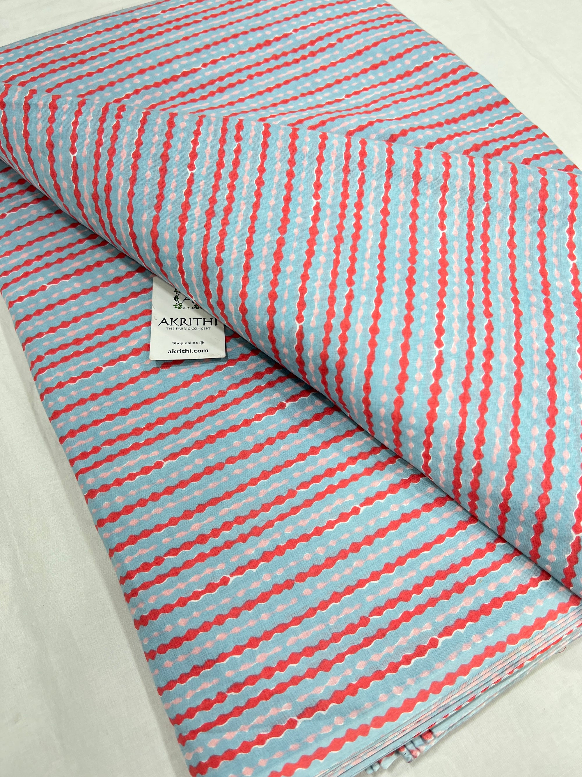 Printed pure cotton fabric