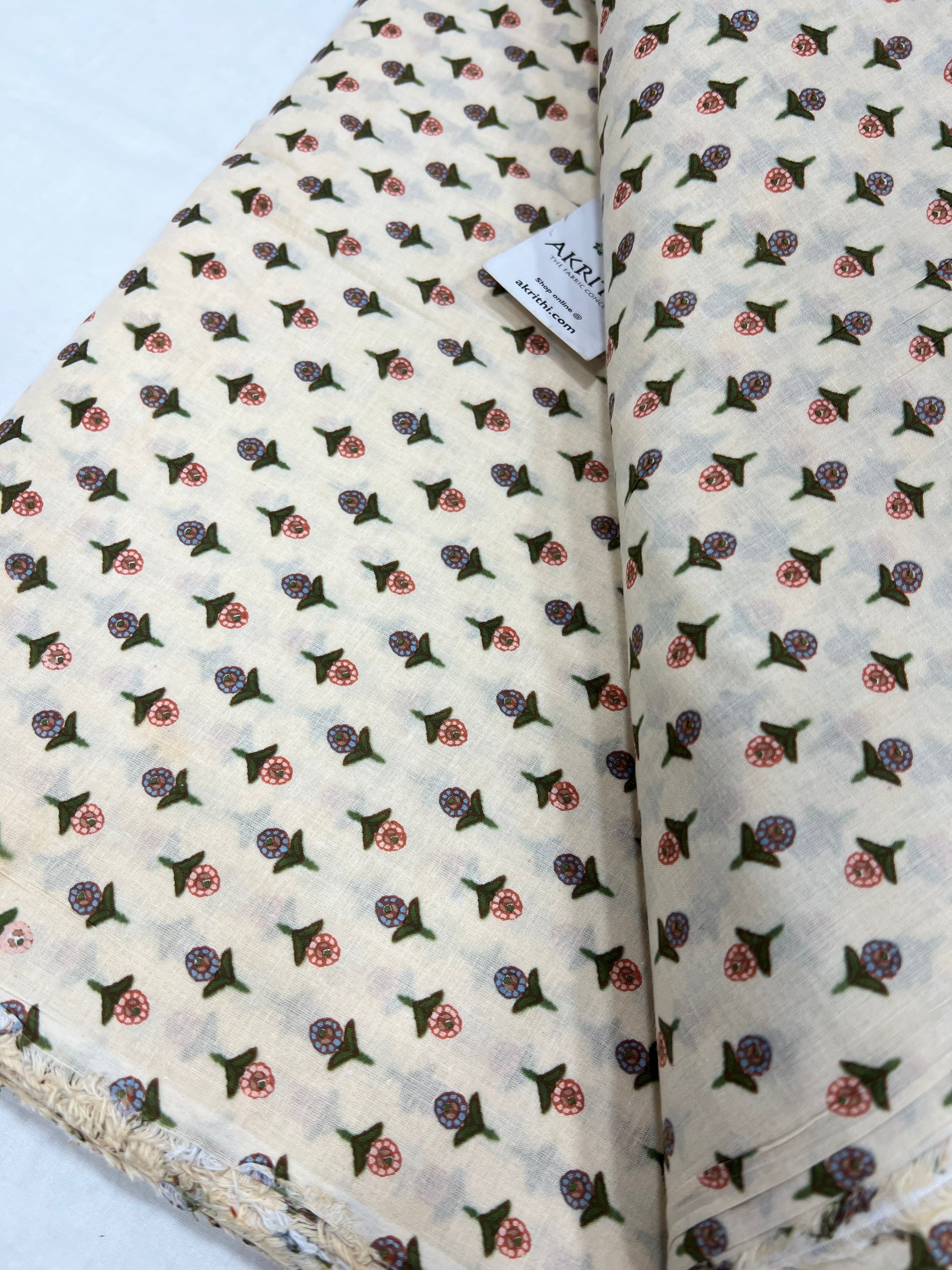 Printed pure cotton fabric