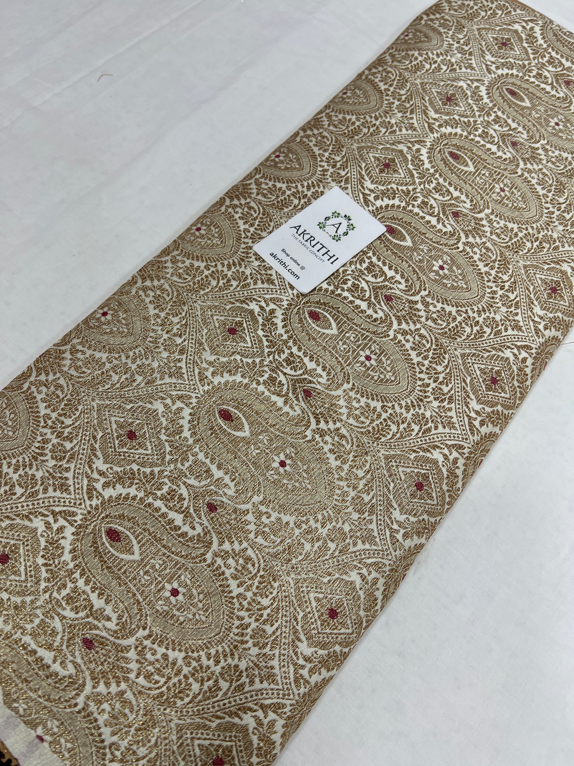 Banarasi brocade fabric antique zari