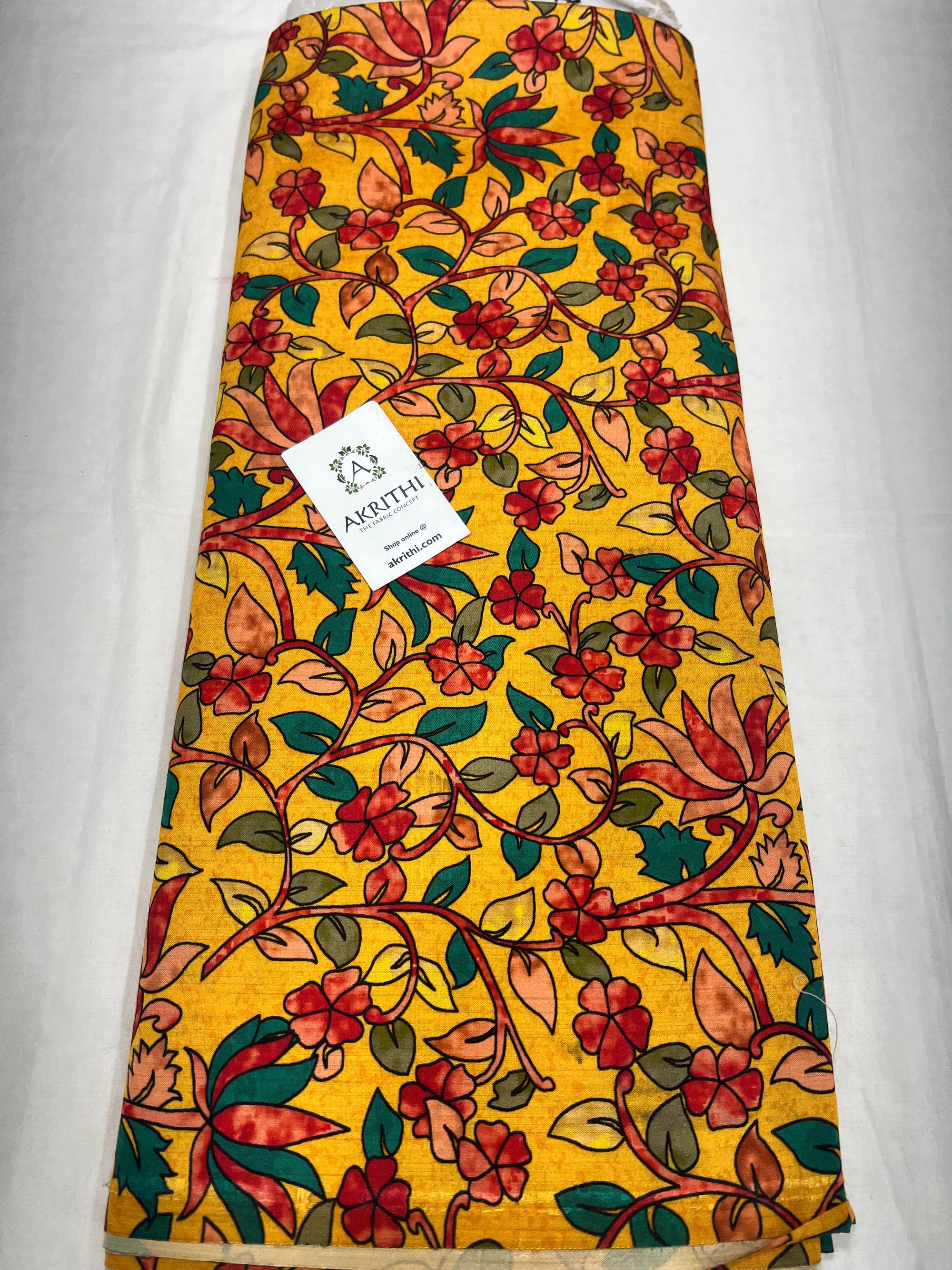 Printed viscose silk fabric