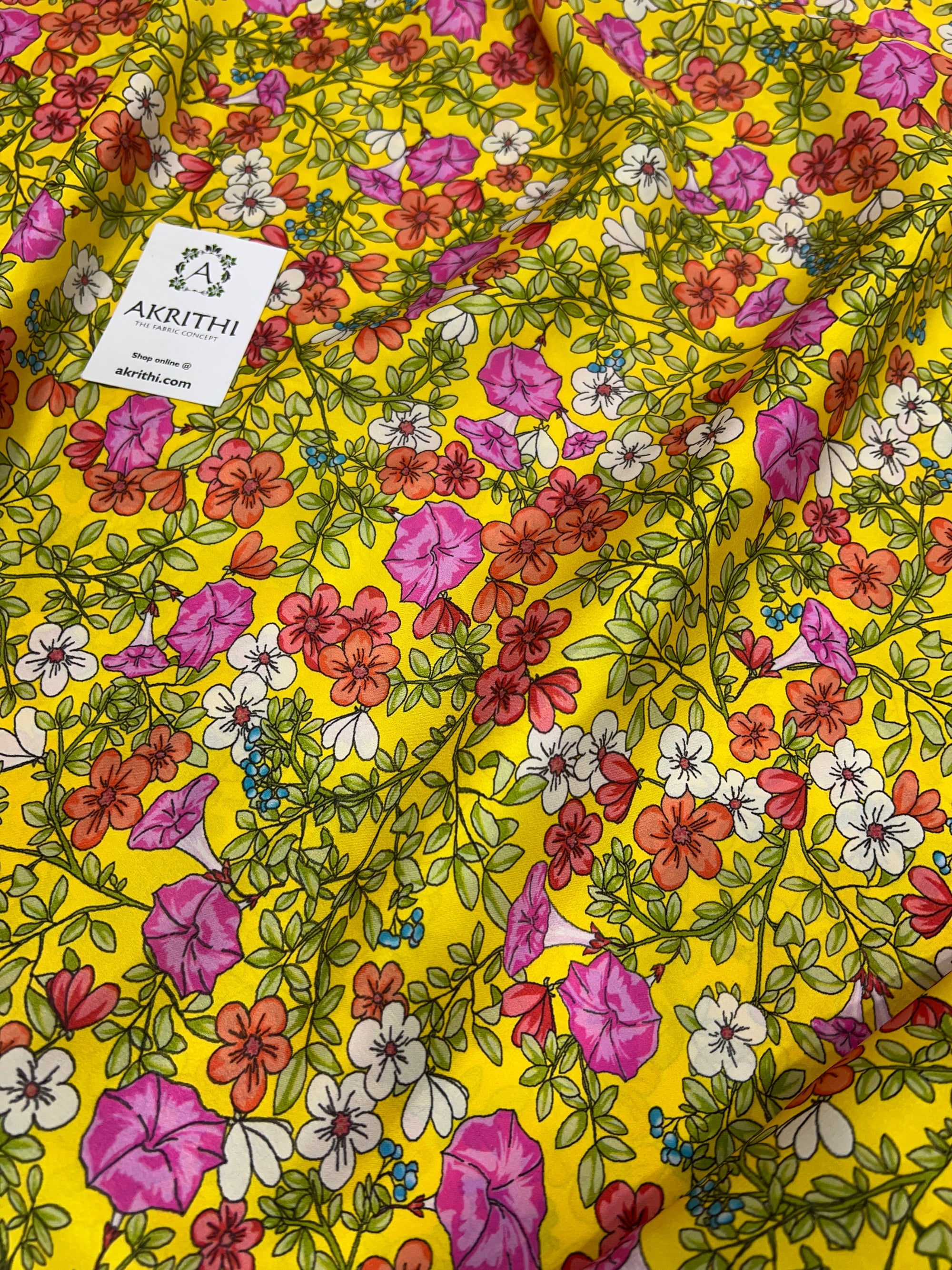 Digital printed modal satin fabric