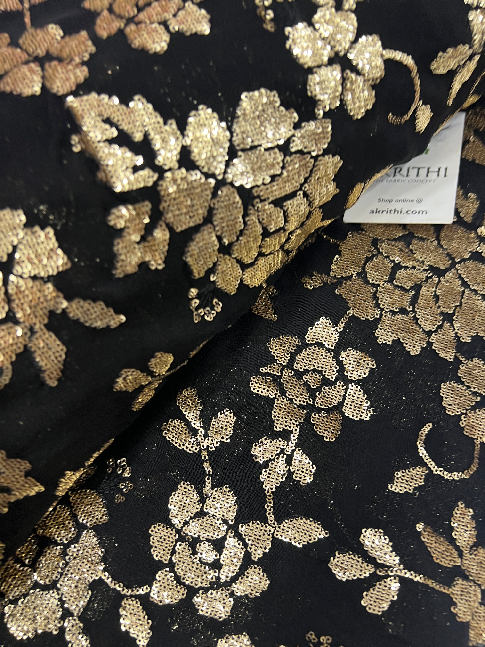 Embroidered Georgette fabric