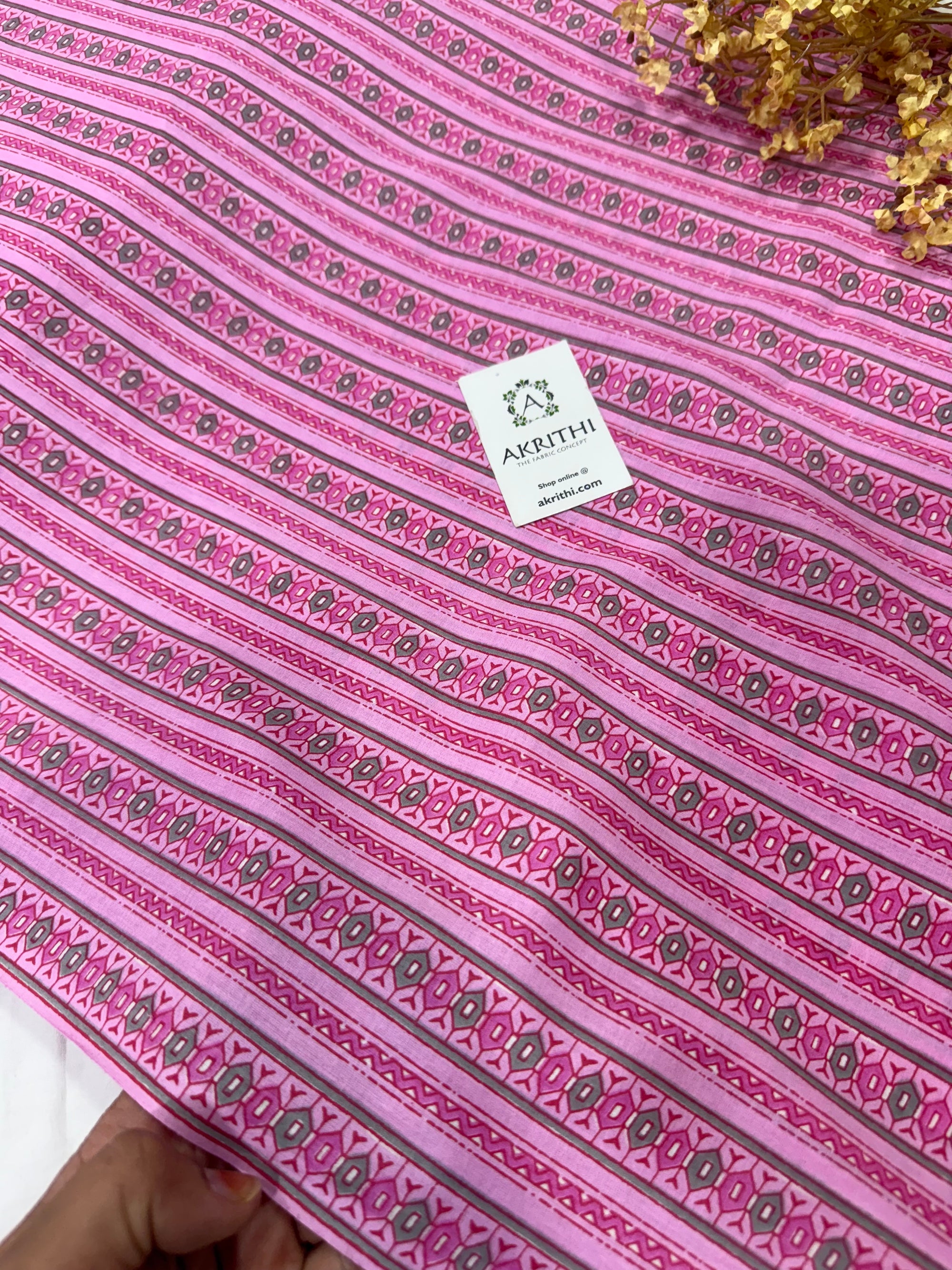 Printed pure cotton fabric