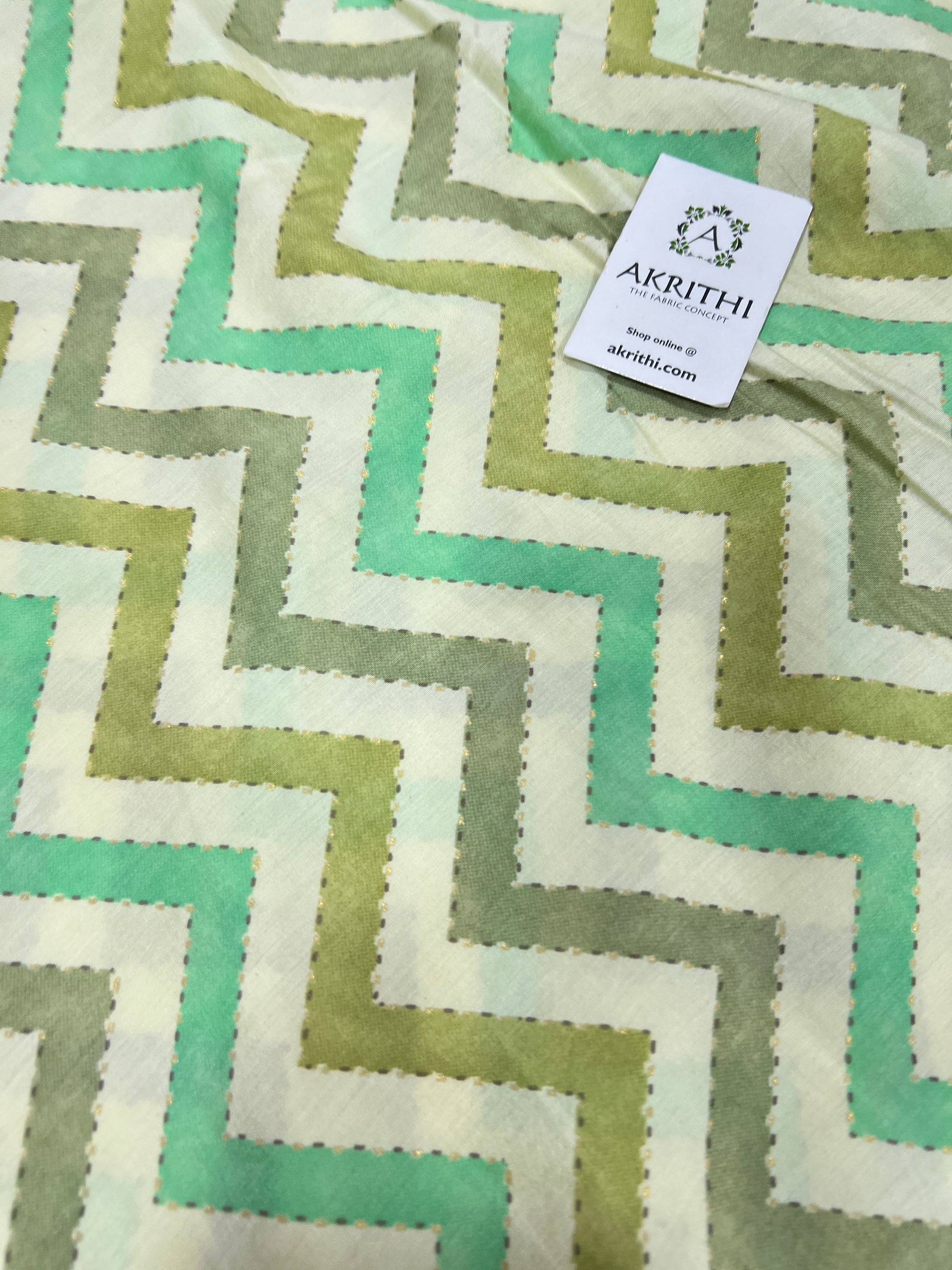 Printed viscose silk fabric
