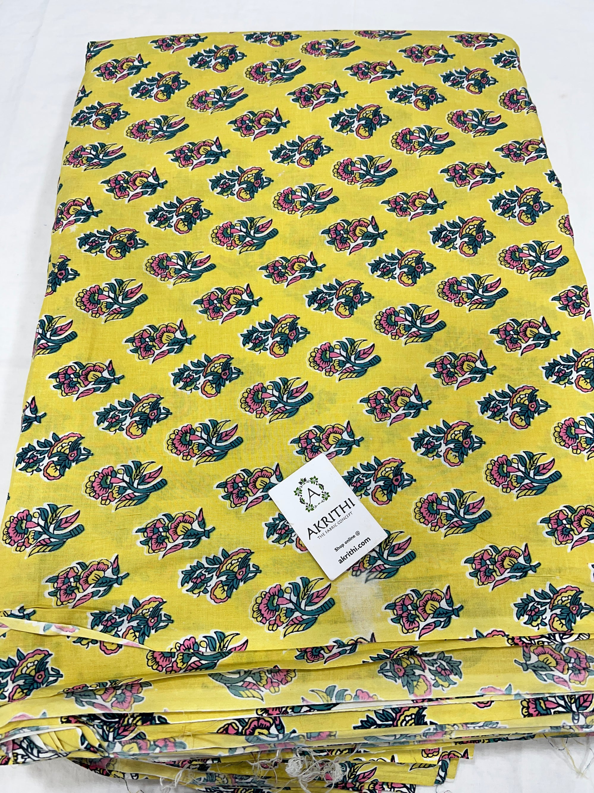 Printed pure cotton fabric