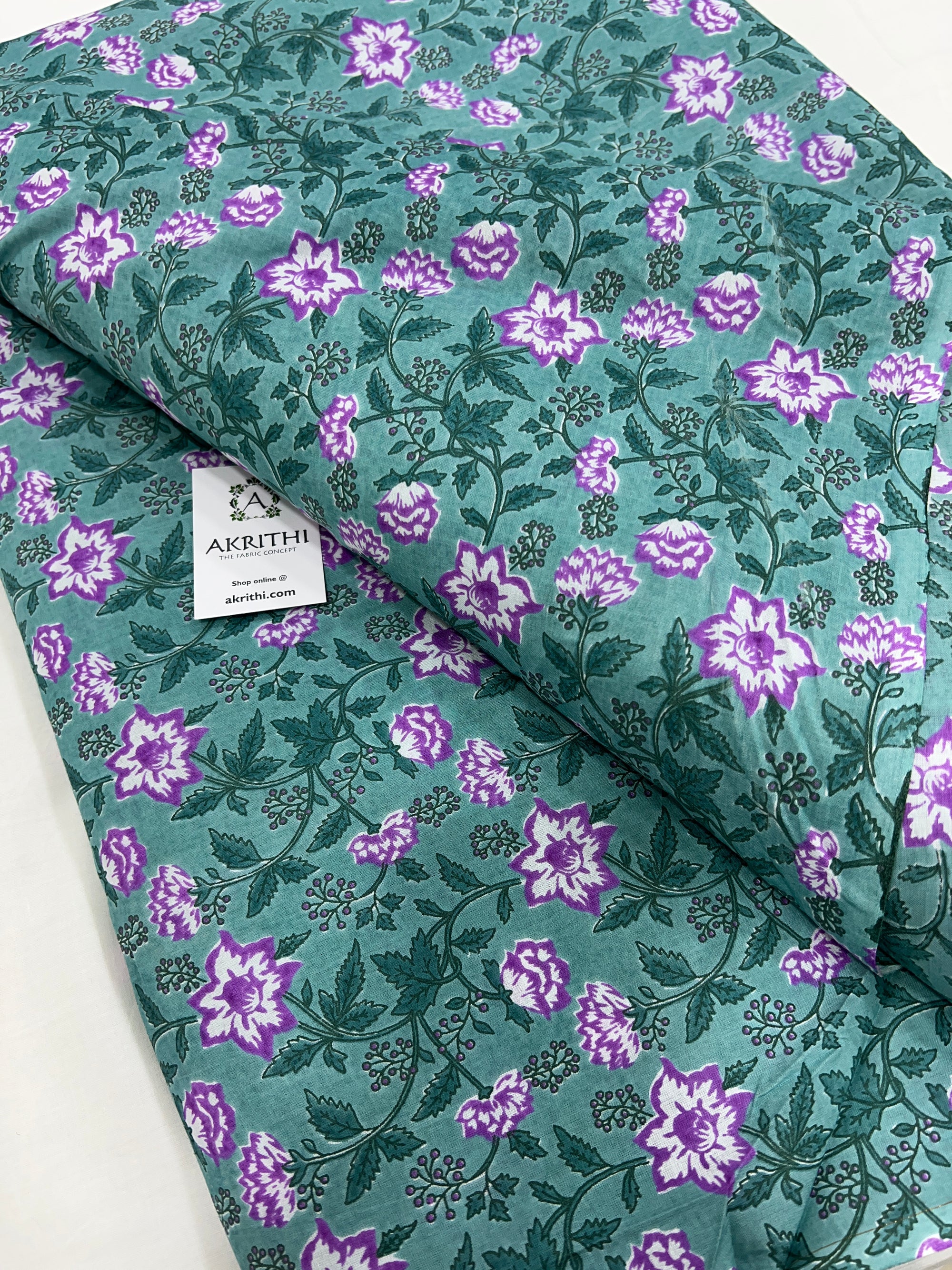 Printed pure cotton fabric