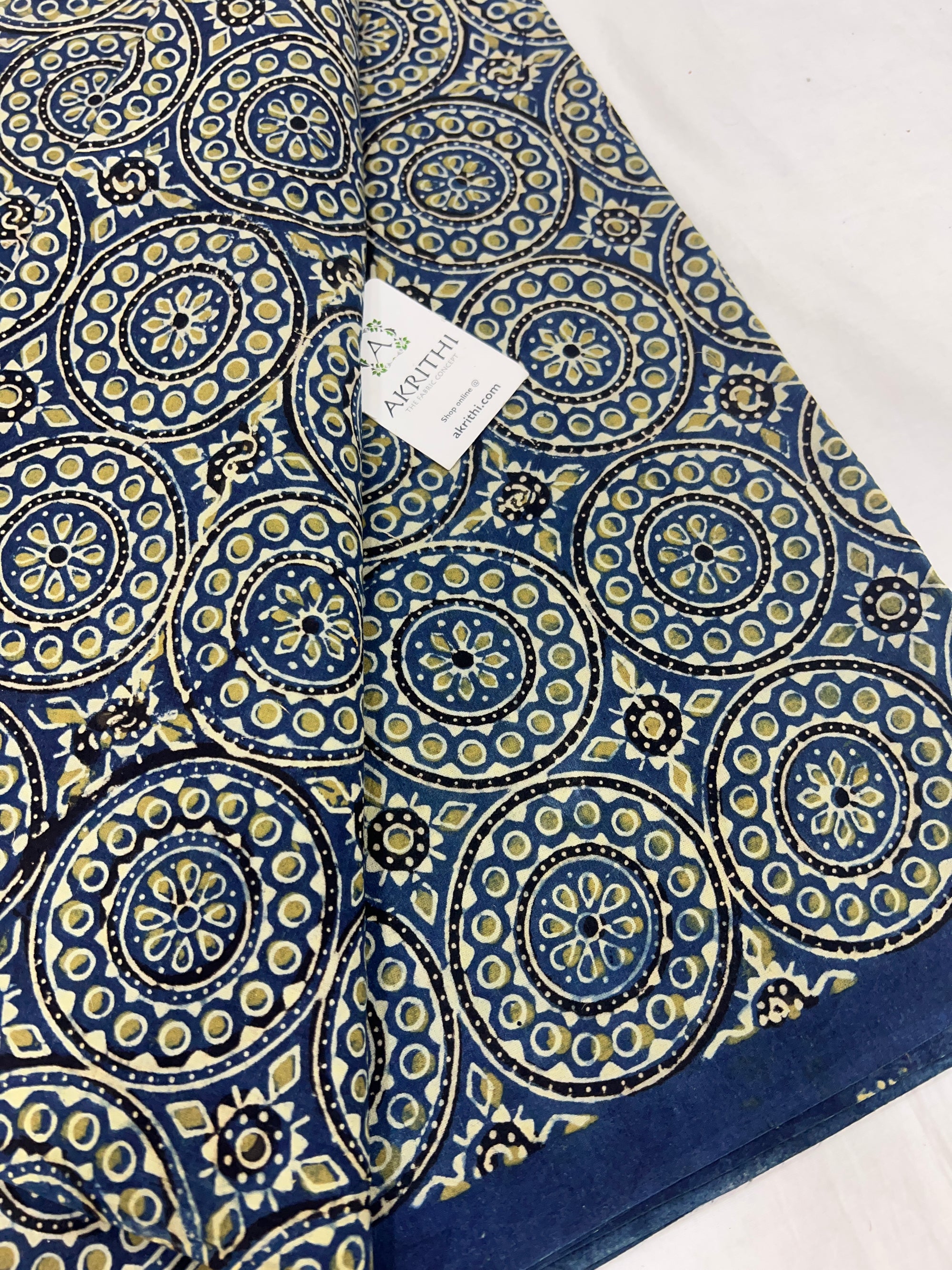 Ajrakh Printed pure cotton fabric