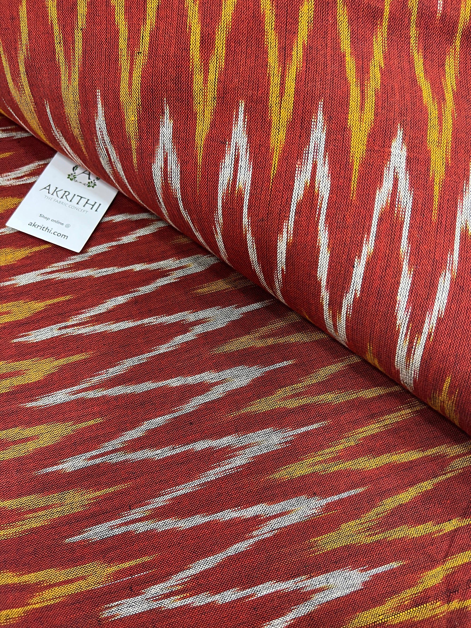 Handloom Ikat pure cotton fabric