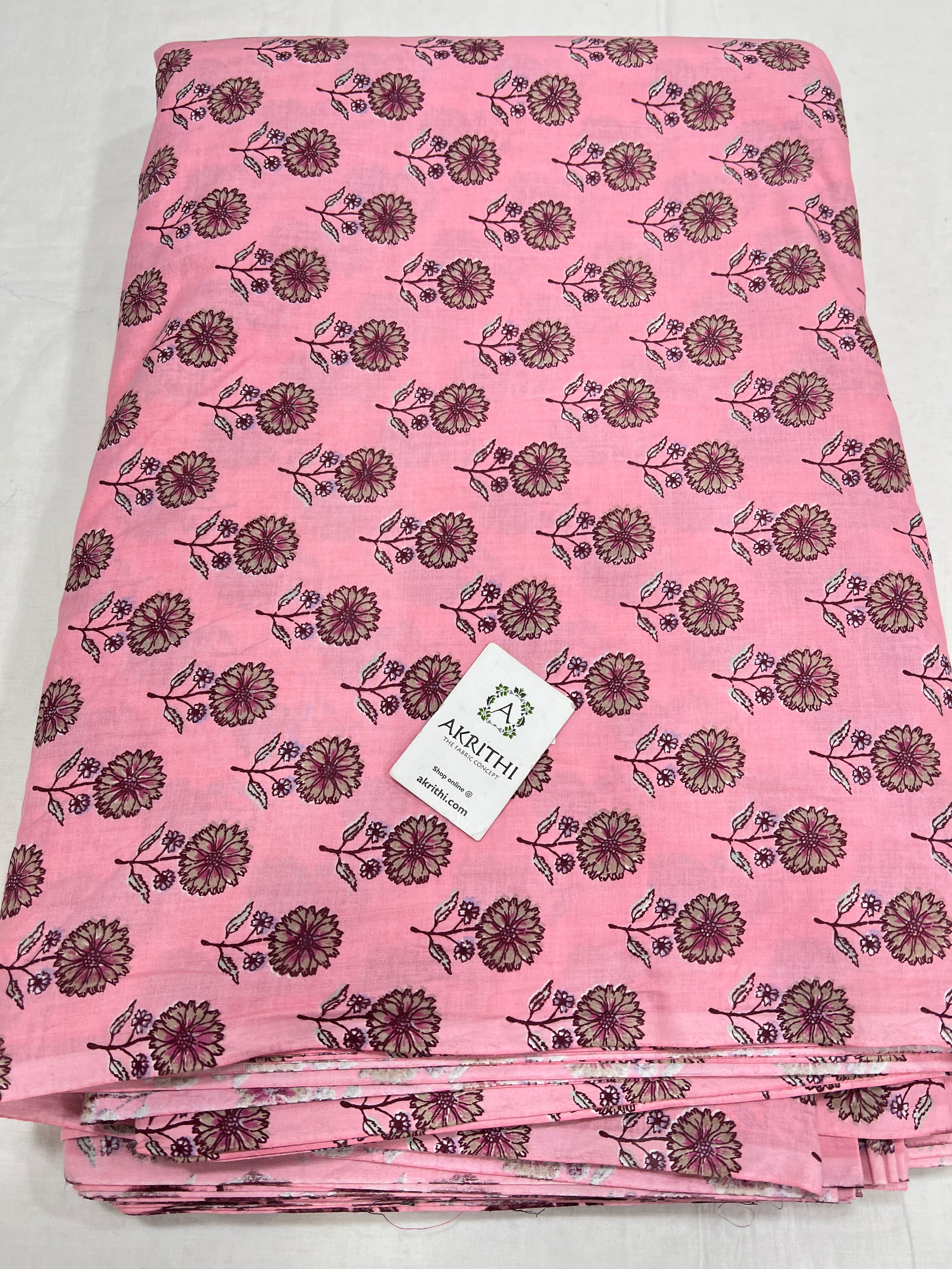 Printed pure cotton fabric