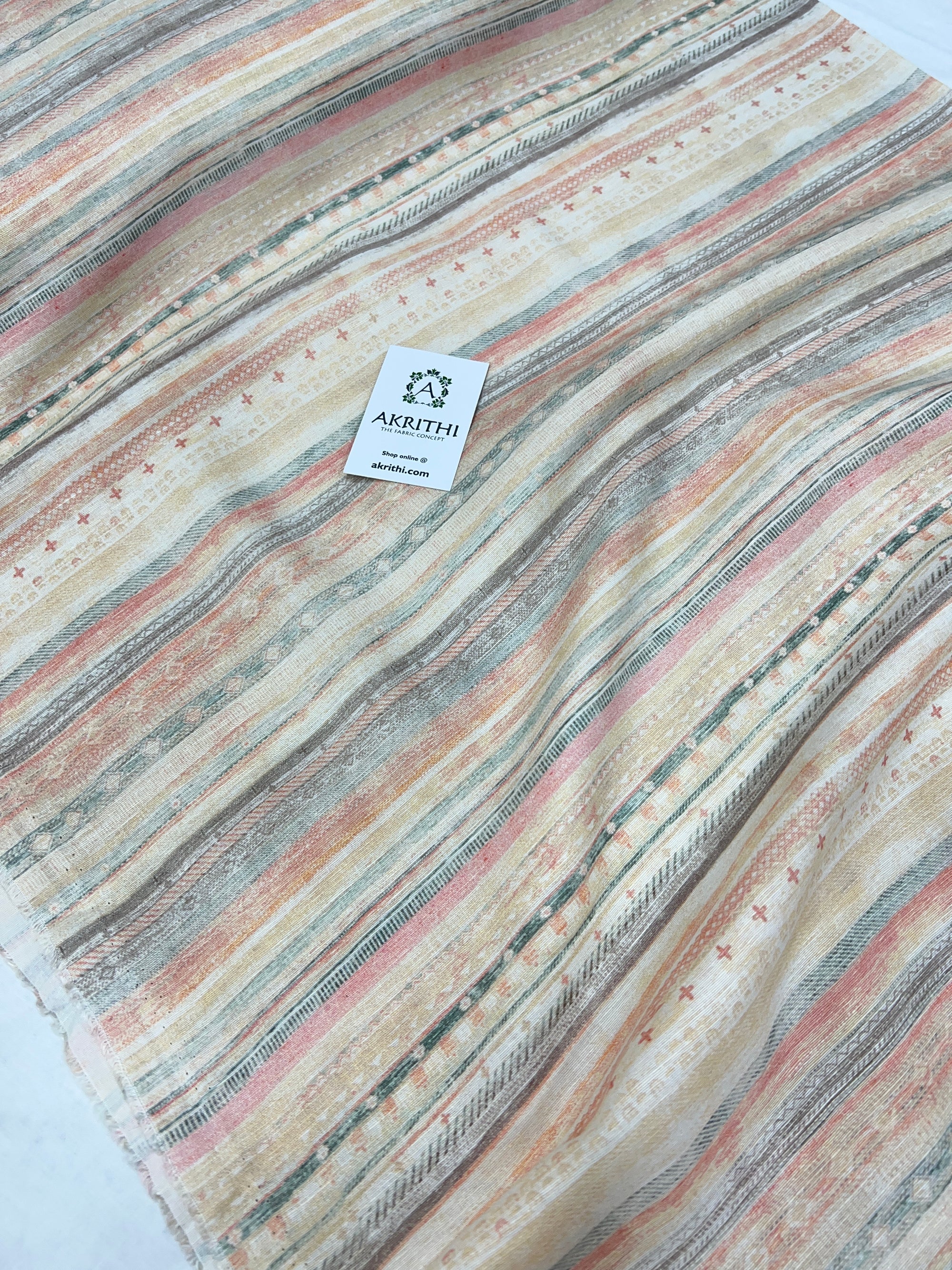 Digital Printed pure linen fabric