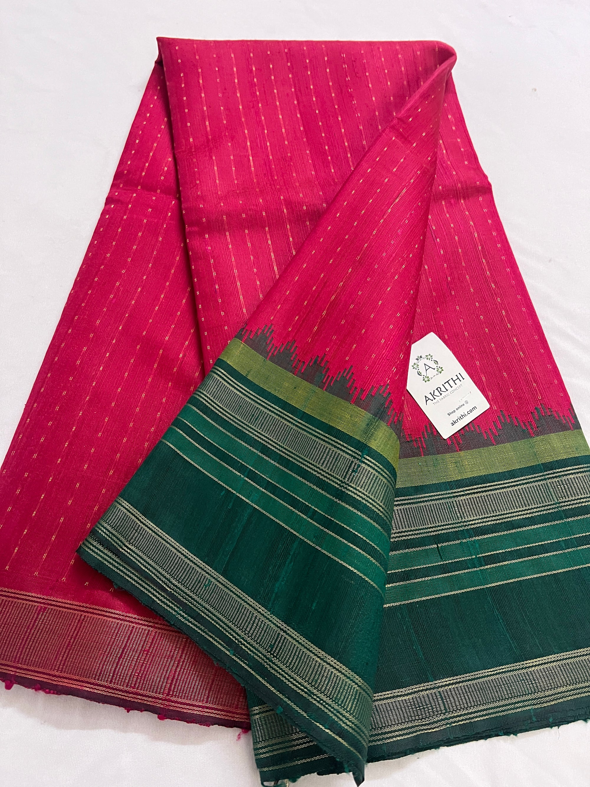 Dupion silk saree