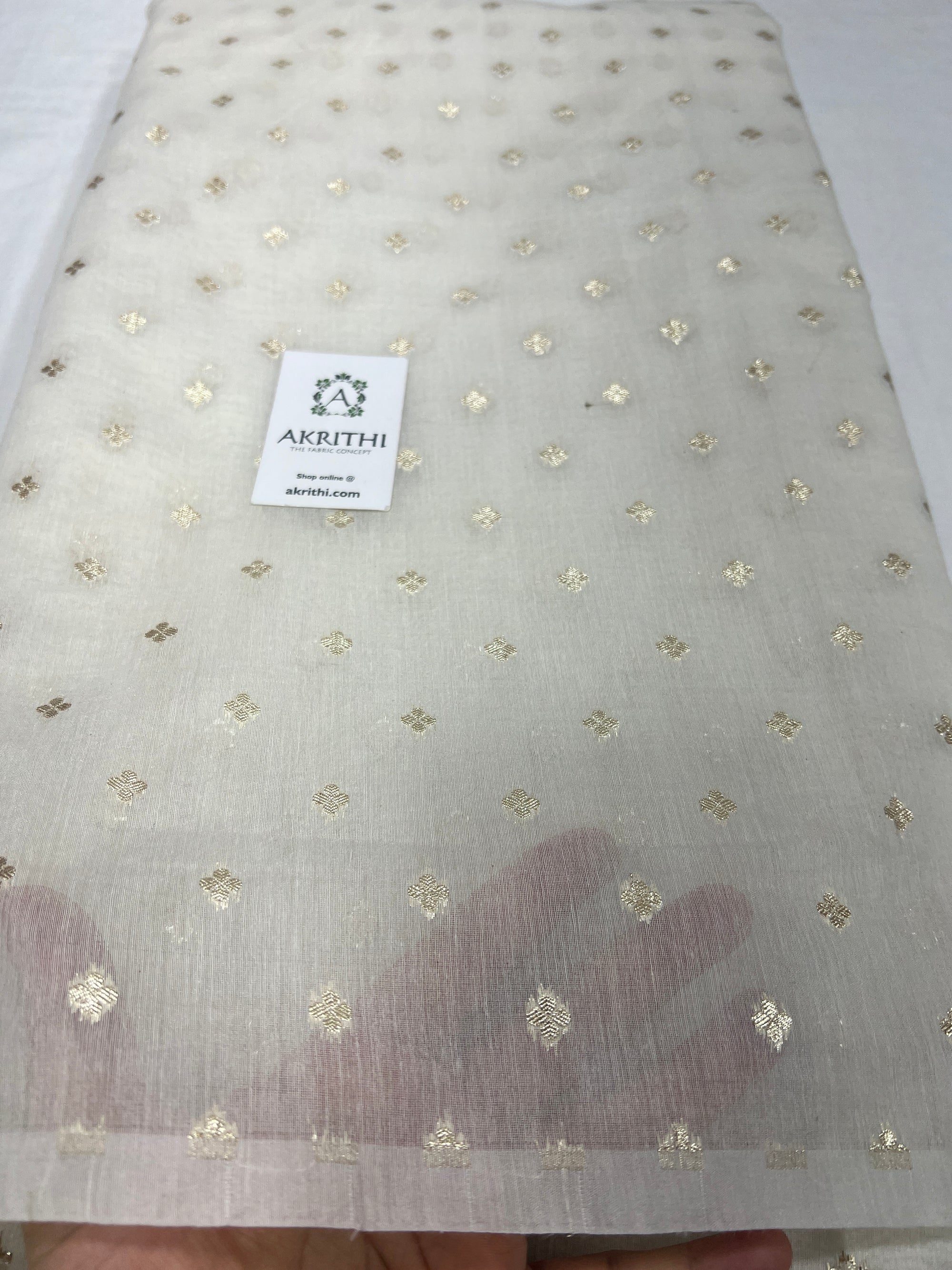 Dyeable banarasi Handloom chanderi lurex fabric