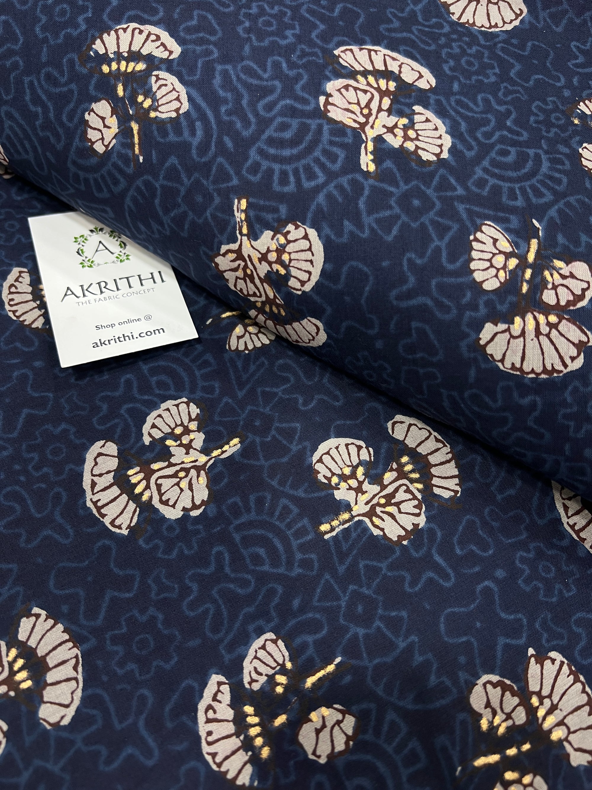 Printed pure cotton fabric