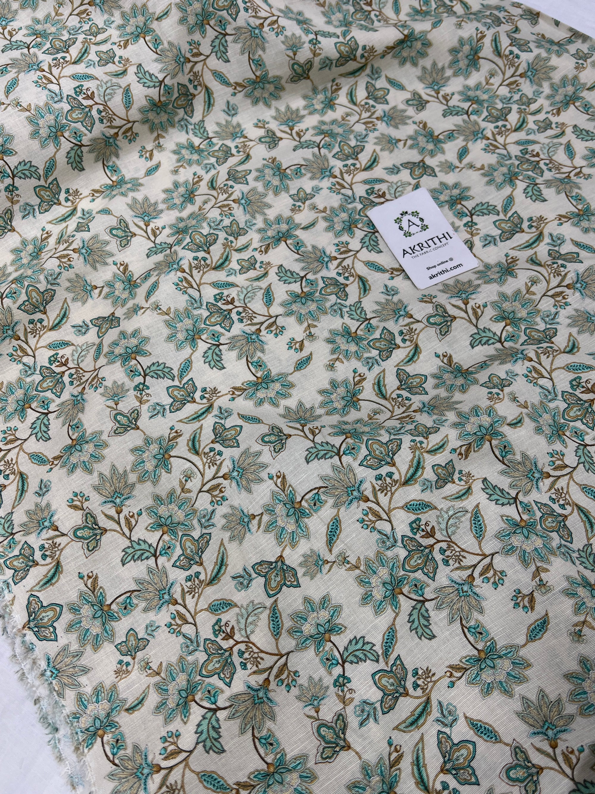 Digital Printed pure linen fabric