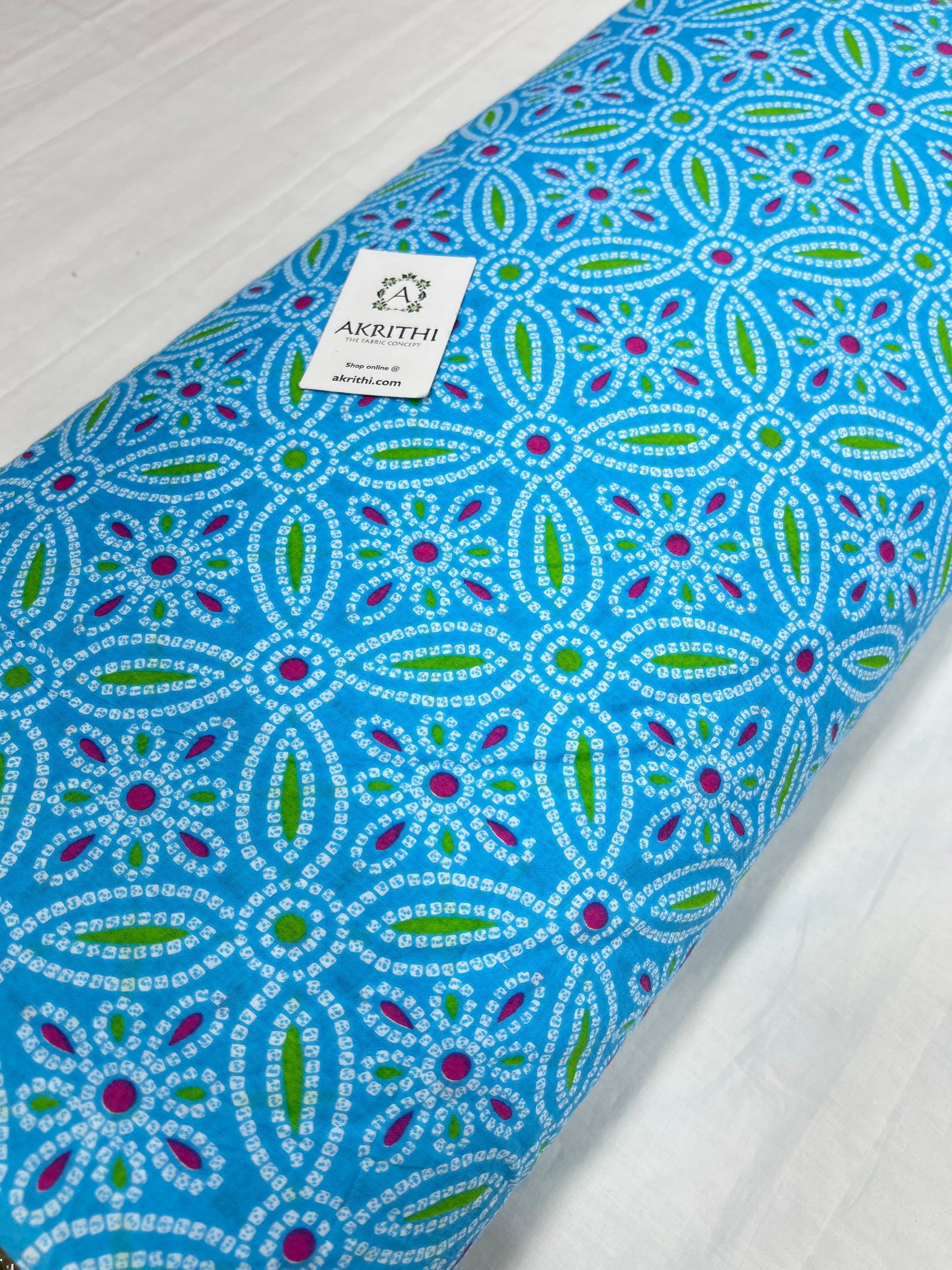 Printed pure cotton fabric