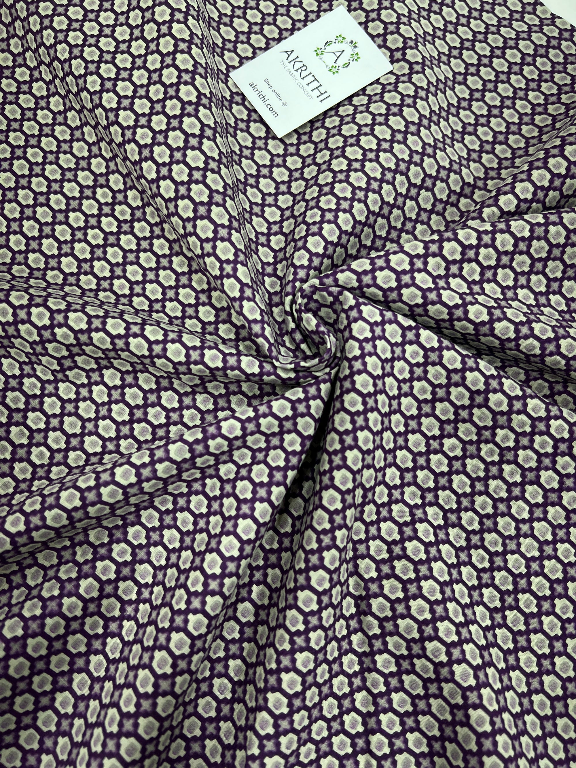 Printed pure cotton fabric