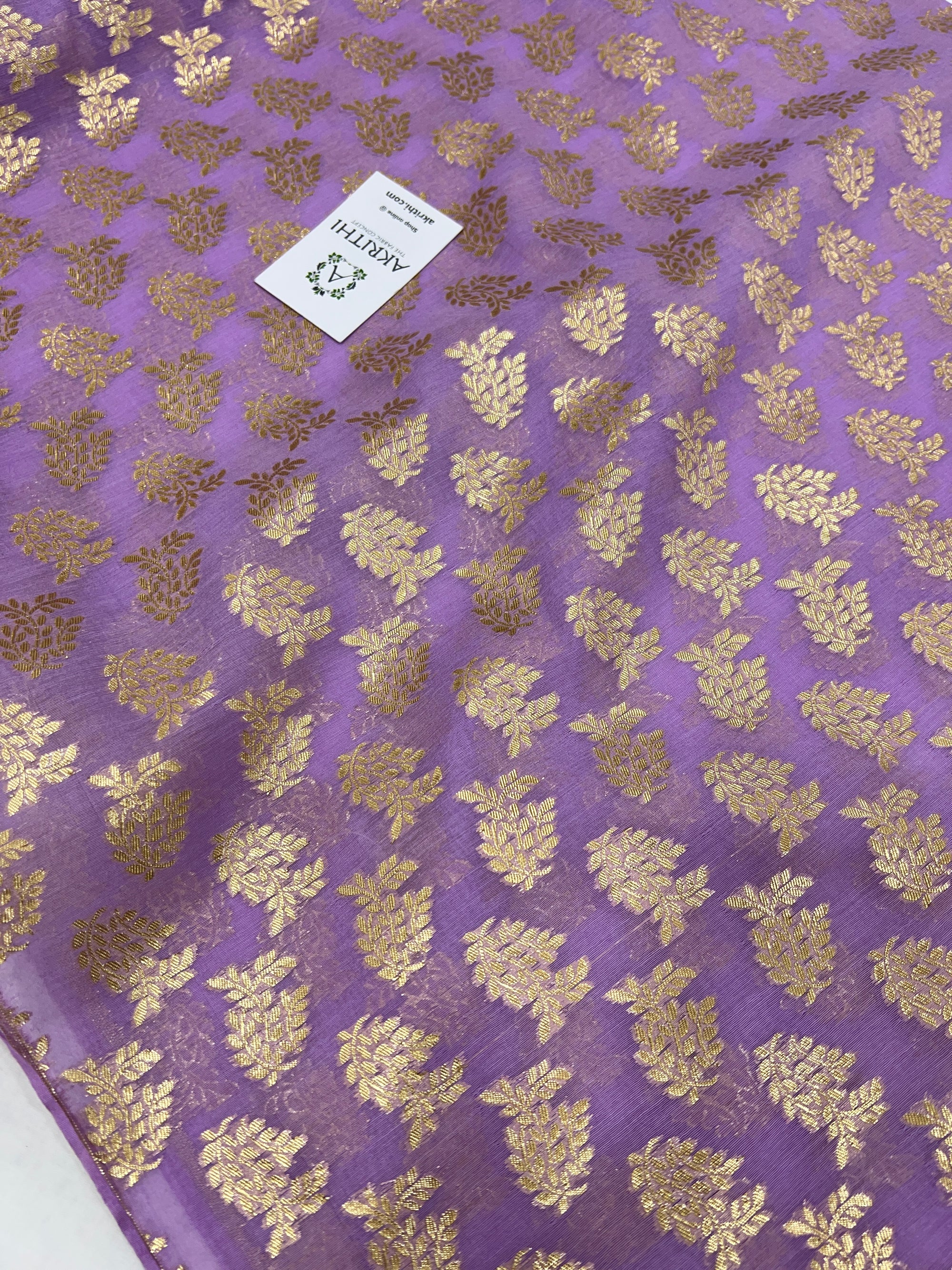 Banarasi chanderi cotton lurex fabric