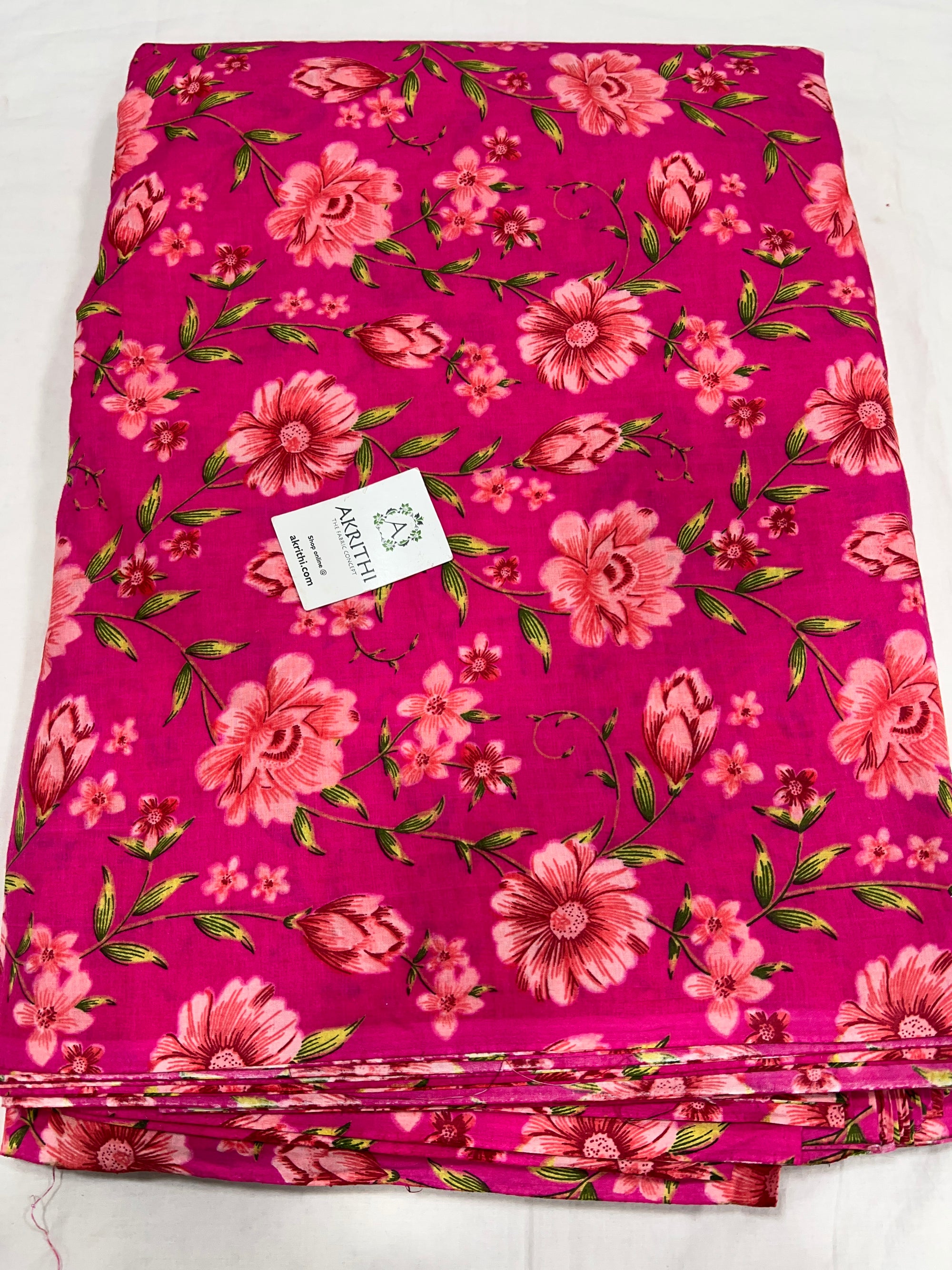 Printed pure cotton fabric