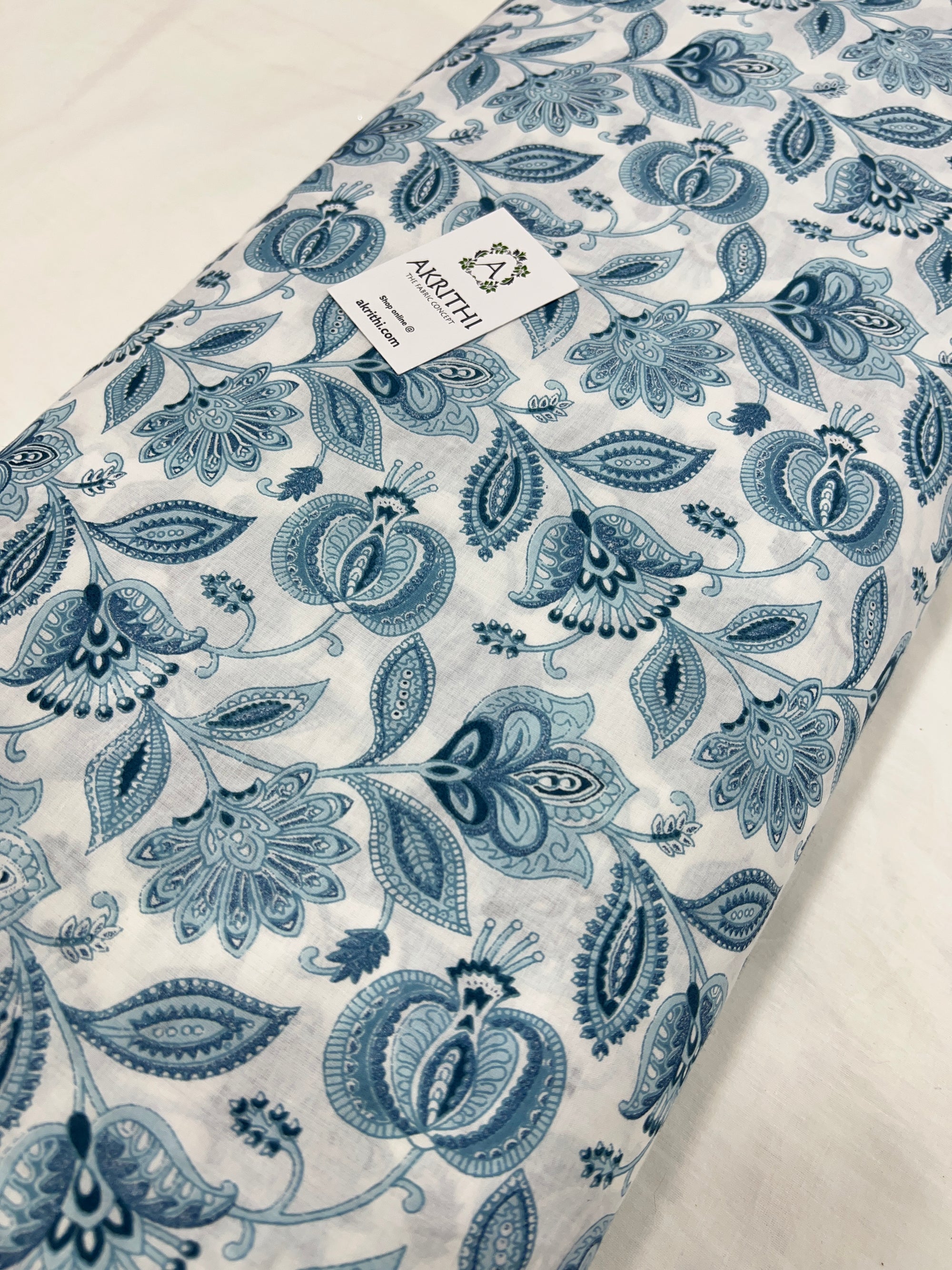 Printed pure cotton fabric