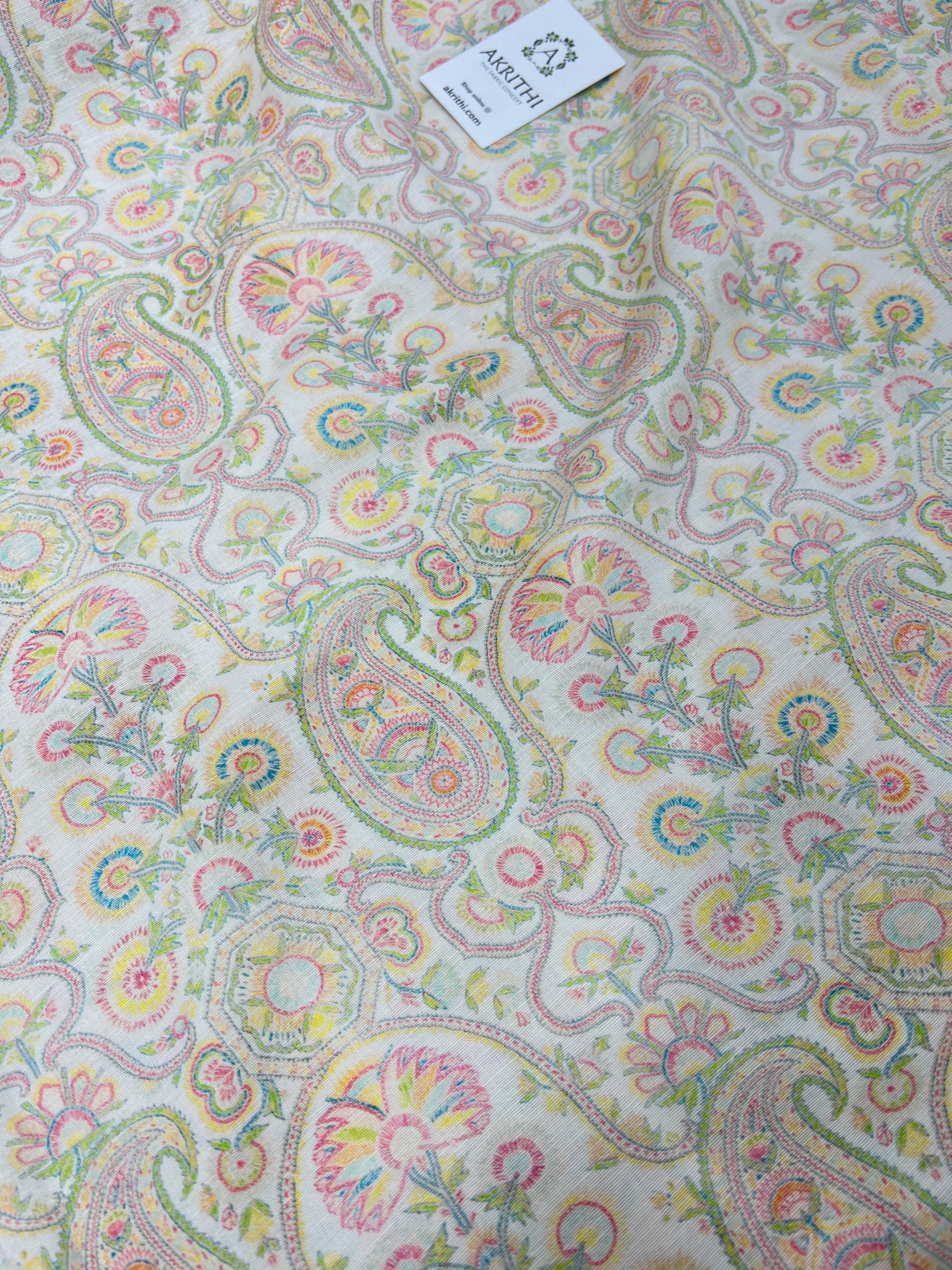 Digital Printed pure linen fabric