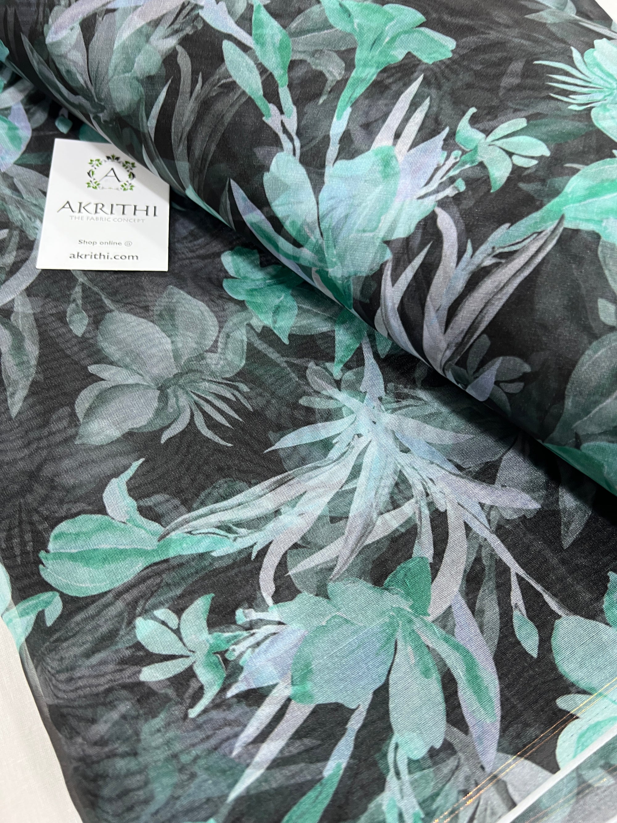 Printed organza fabric