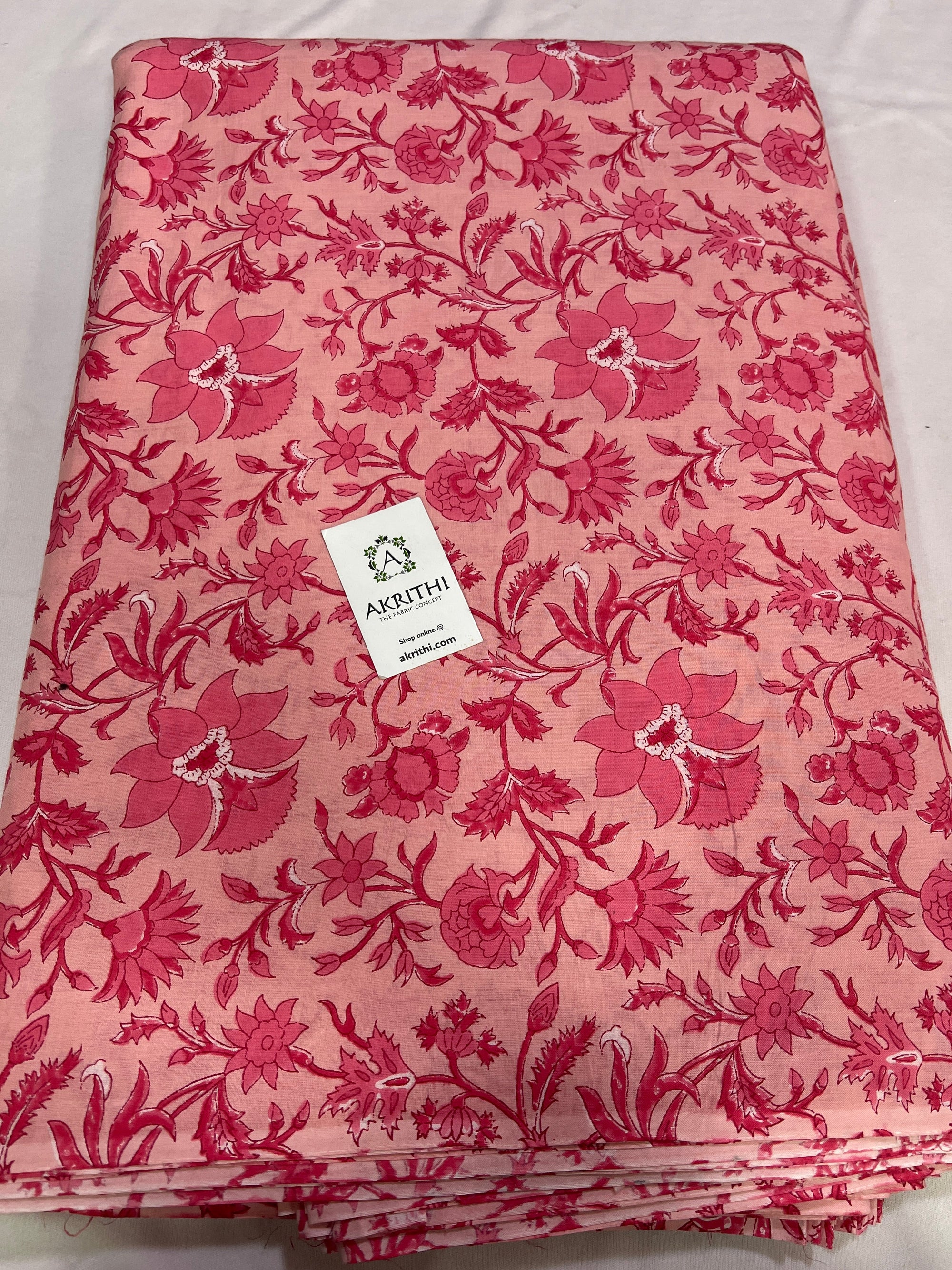 Printed pure cotton fabric