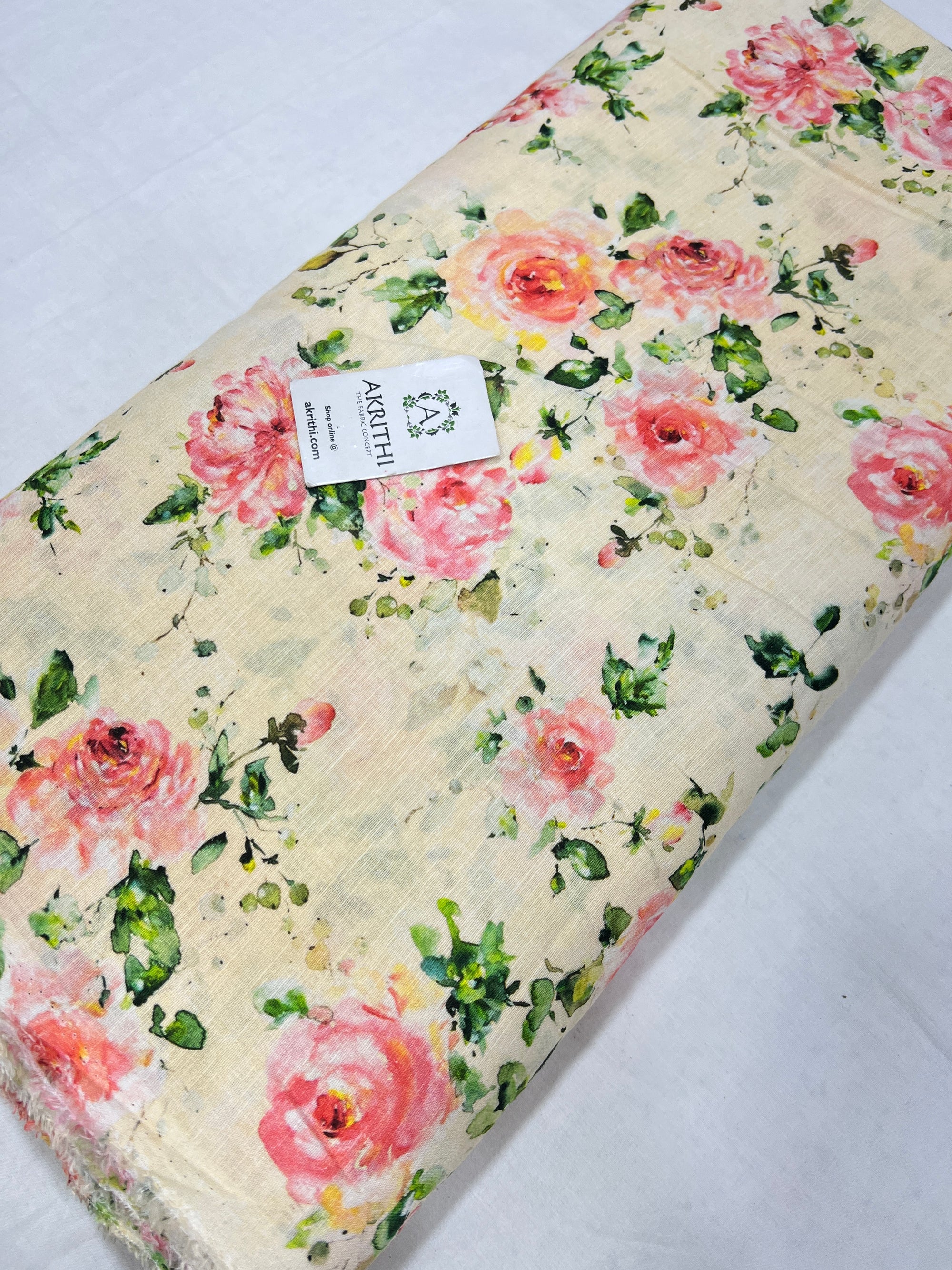 Digital Printed pure linen fabric