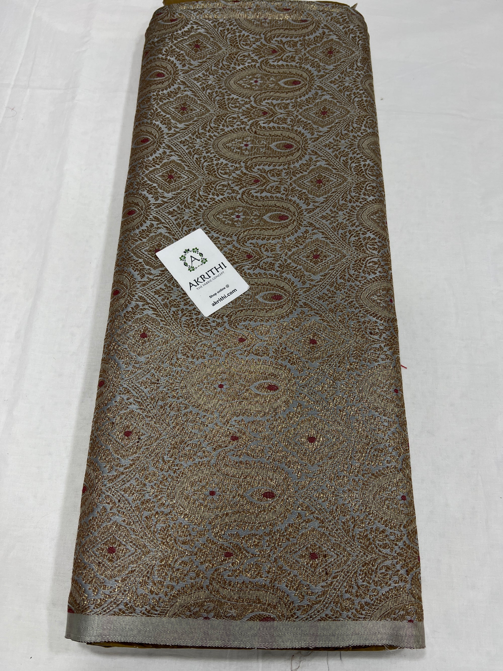 Banarasi brocade fabric antique zari