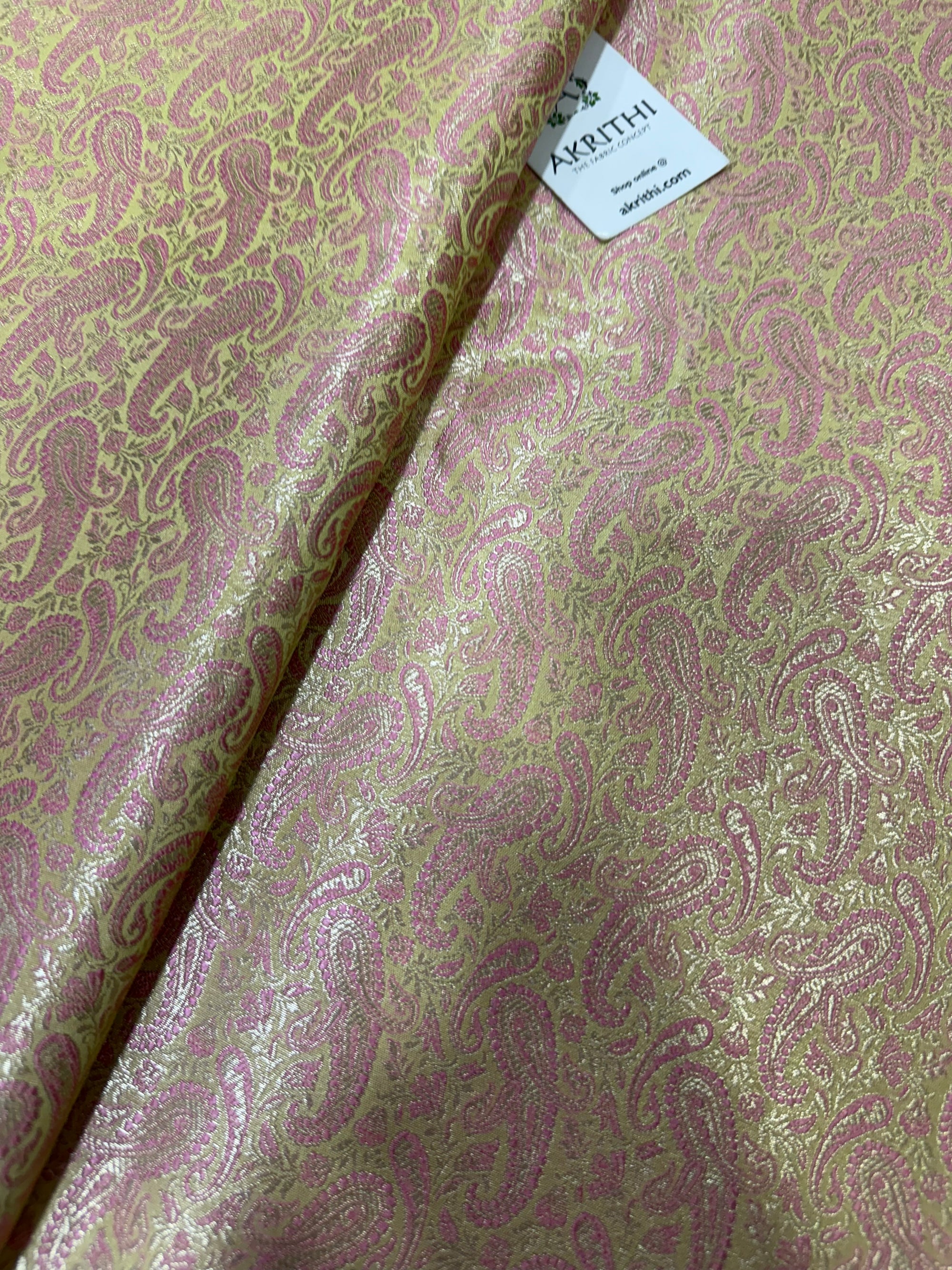 Pure Banarasi brocade fabric