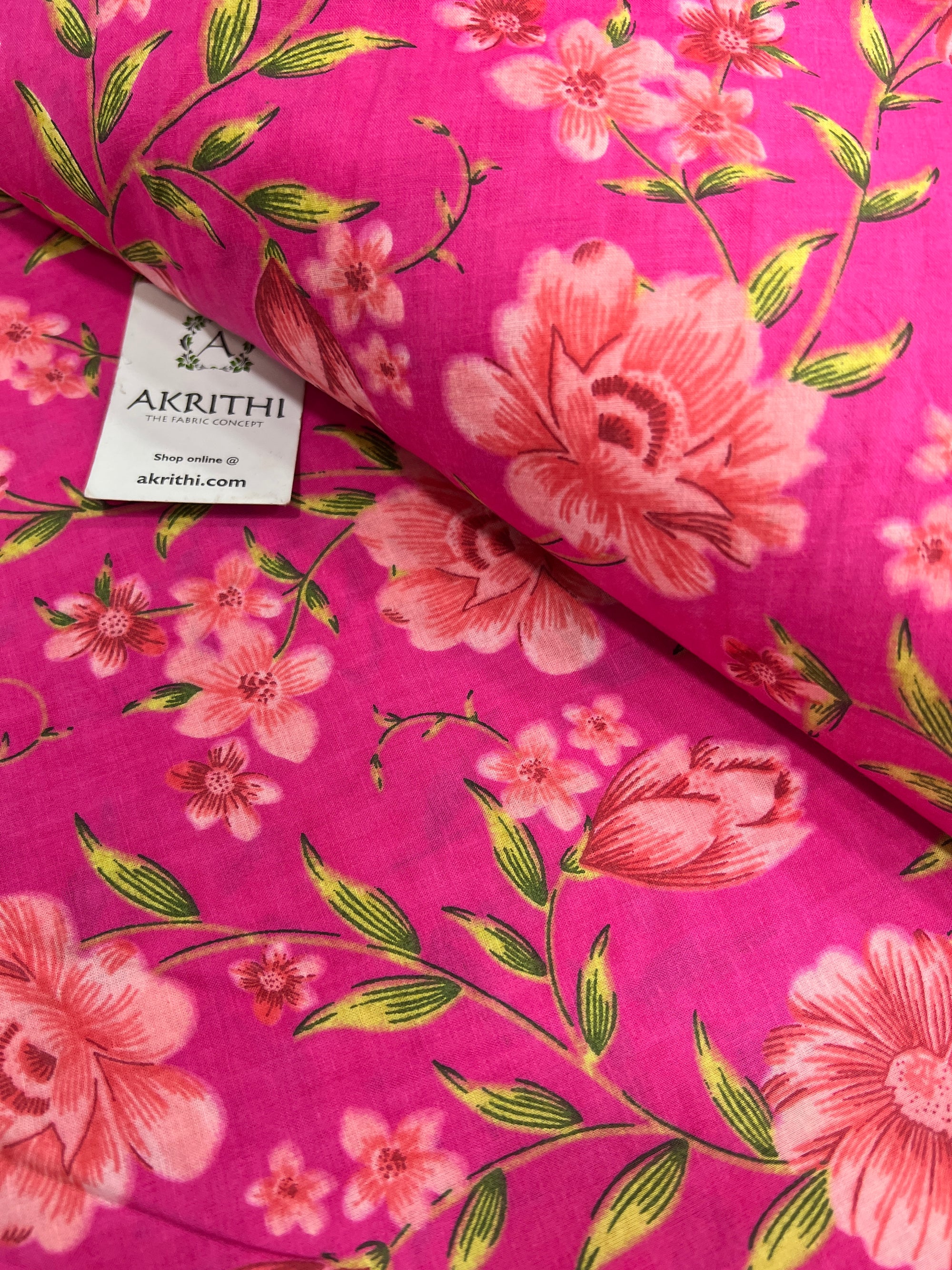 Printed pure cotton fabric