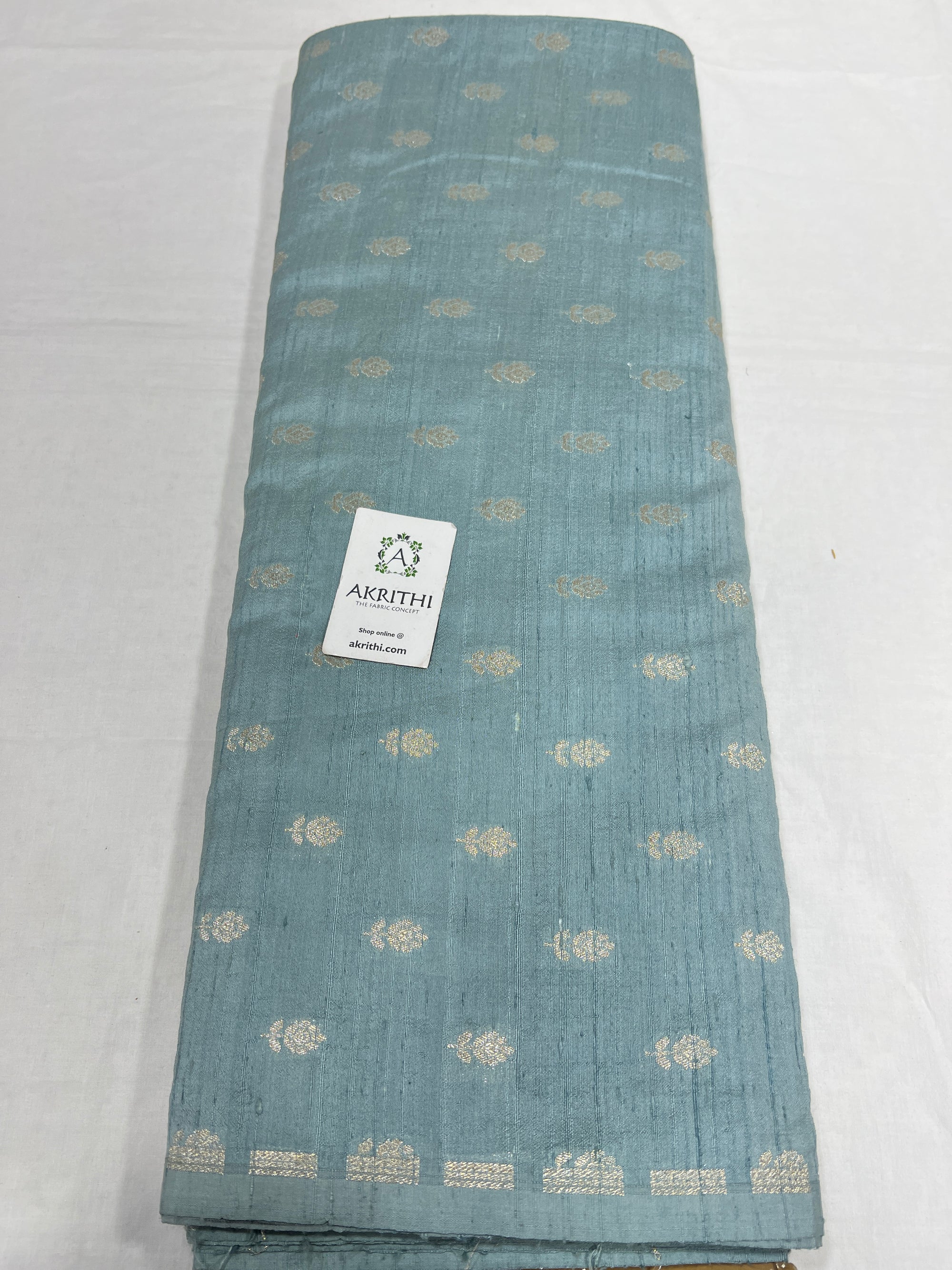 Pure raw silk Banarasi brocade fabric